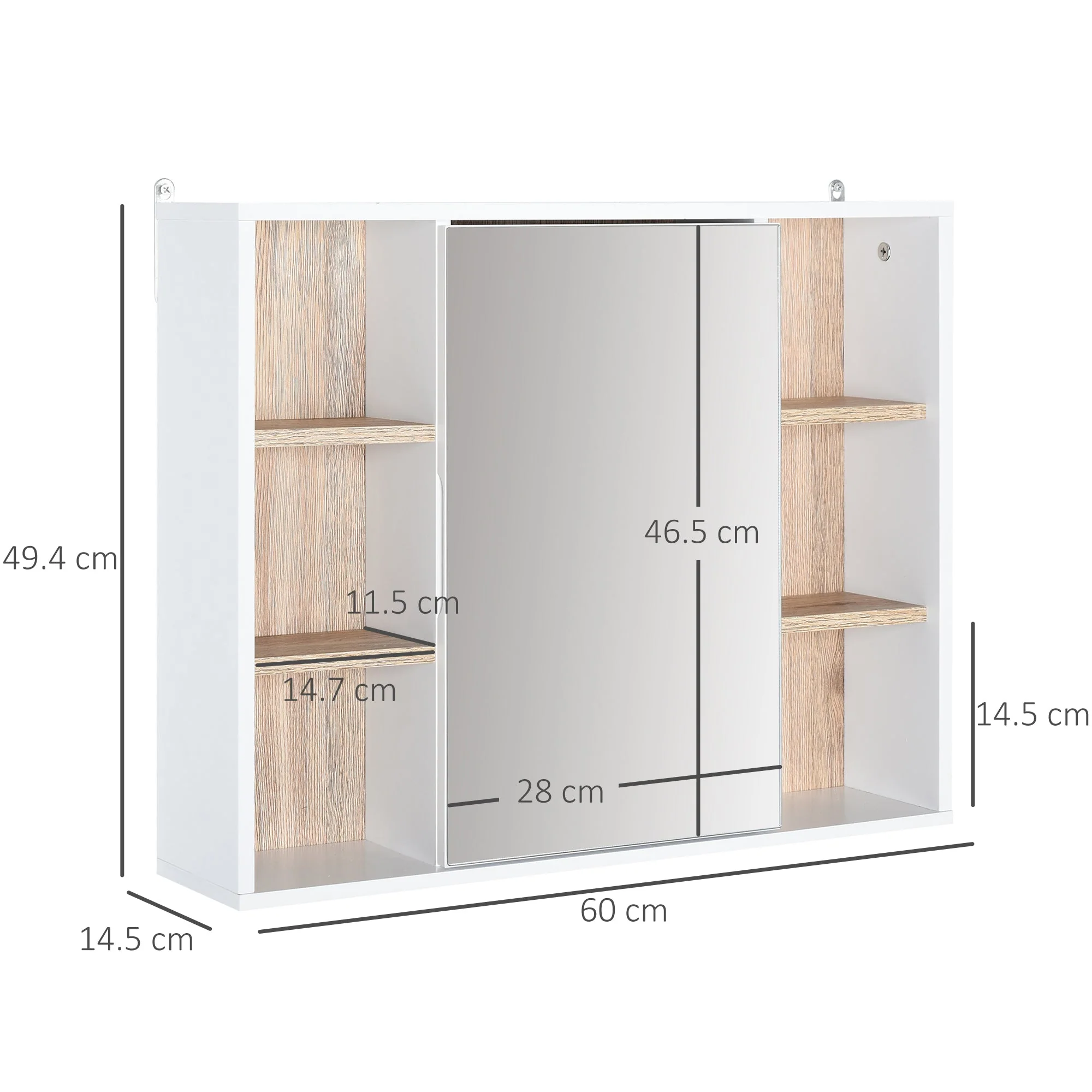 Mirrored Bathroom Wall Cabinet - Image 3