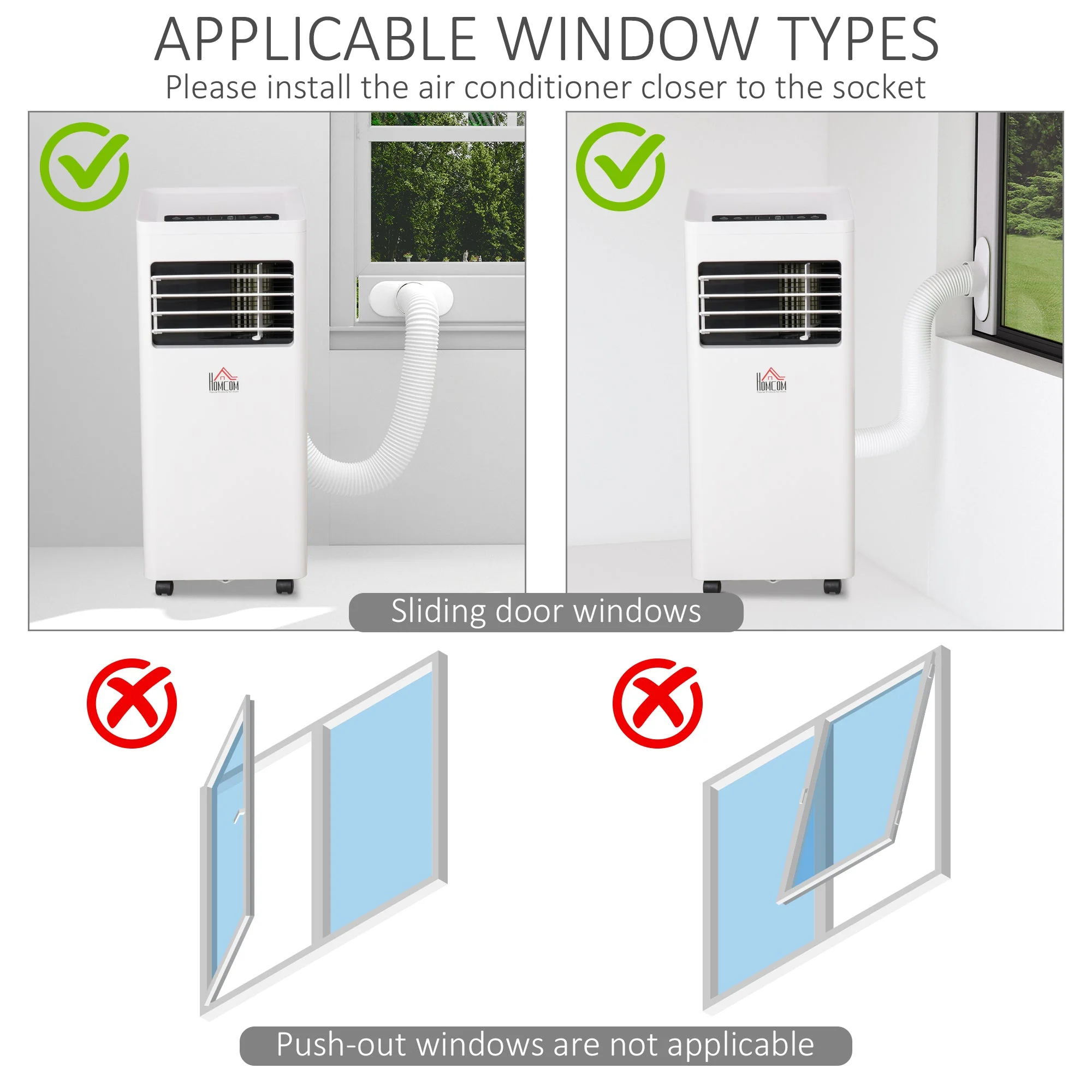 Mobile Air Conditioner White W/ Remote Control Cooling Dehumidifying Ventilating - 765W - Image 7