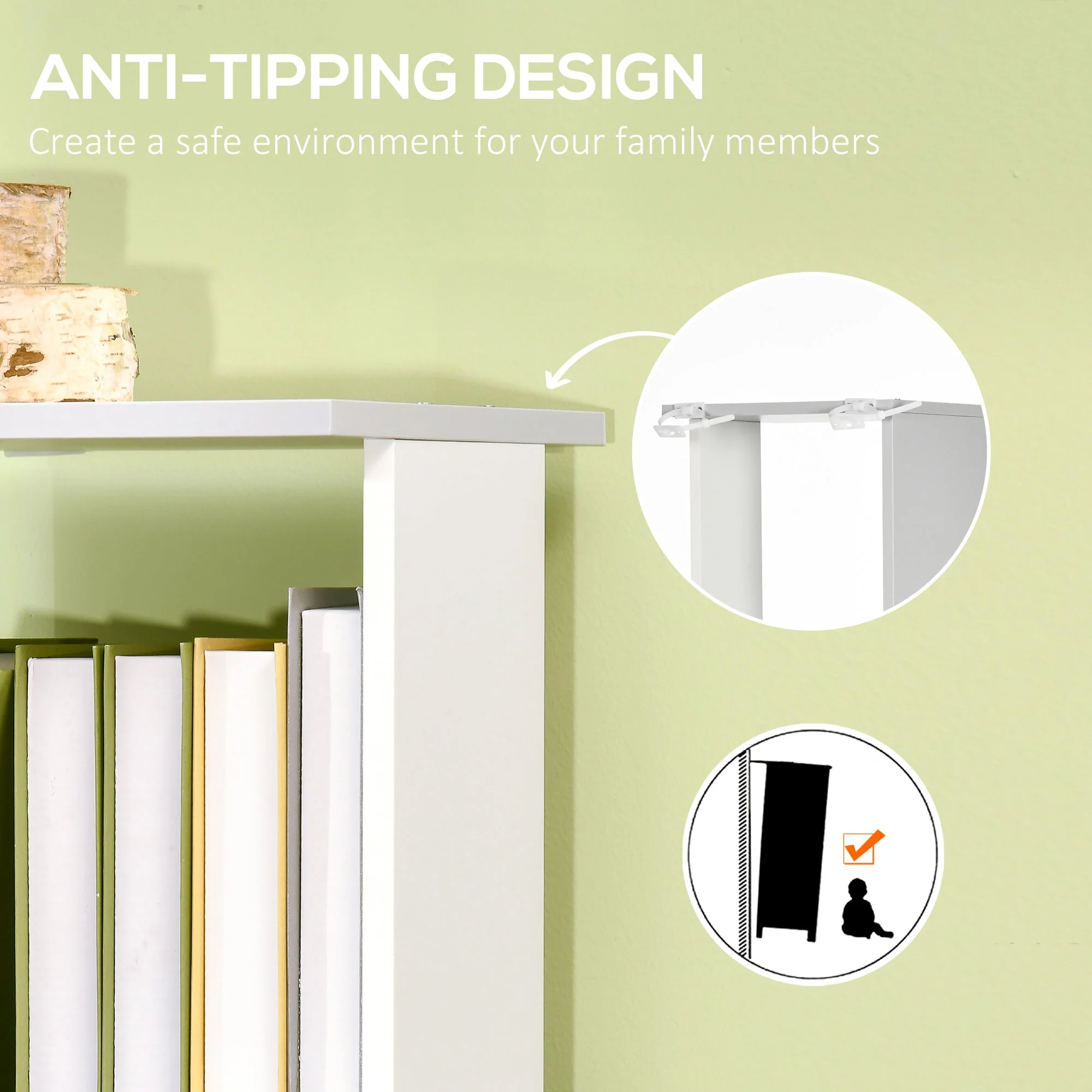 Modern 5-Tier Bookshelf - Image 6