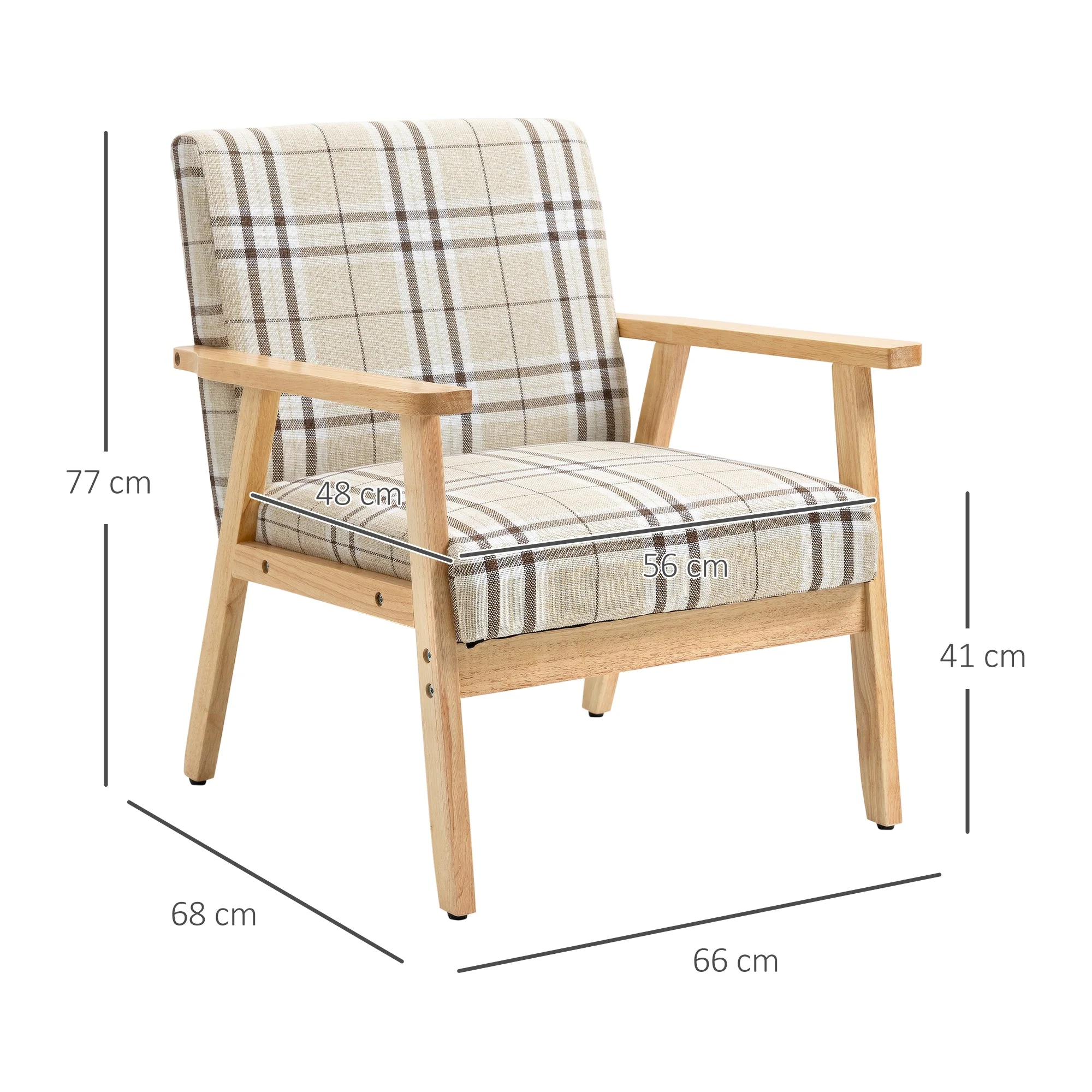 Modern Accent Chairs with Cushioned Seat - Image 2