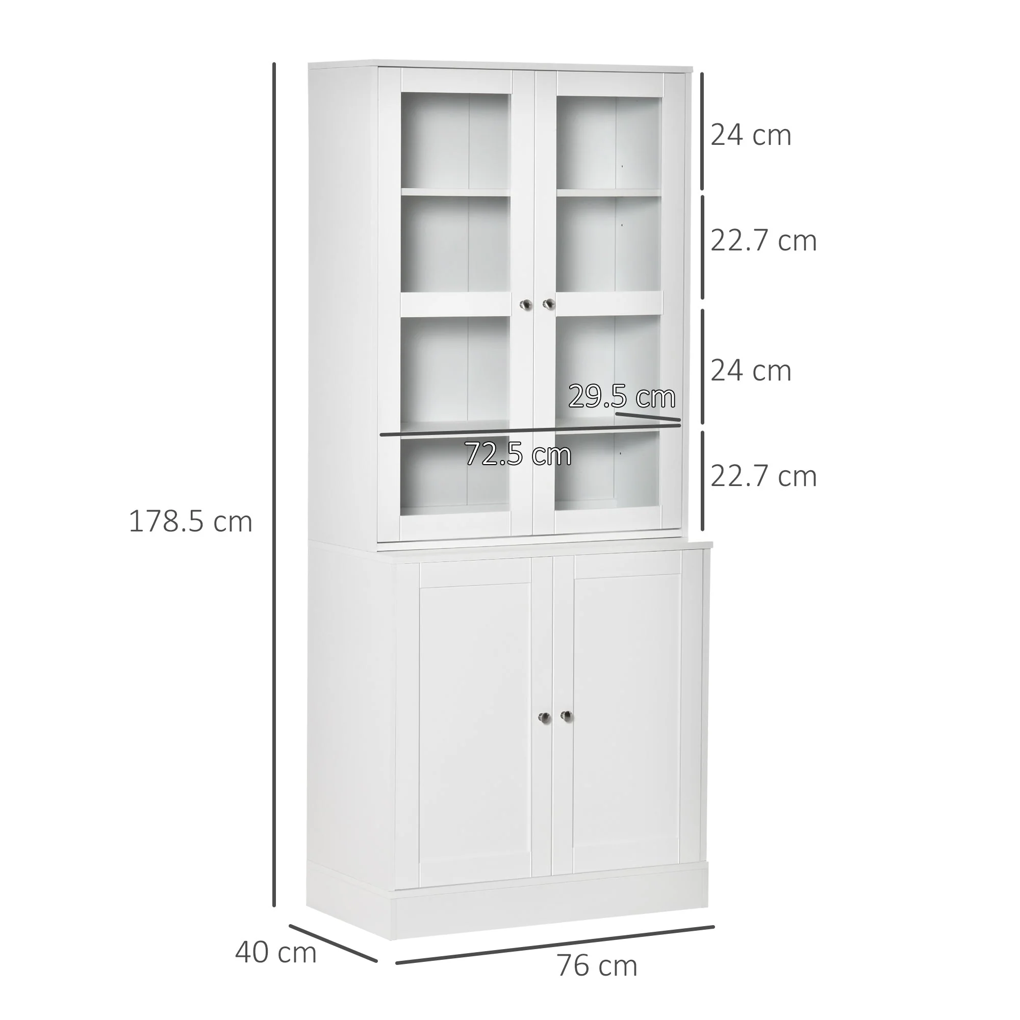 Modern Bookcase with Doors - Image 3
