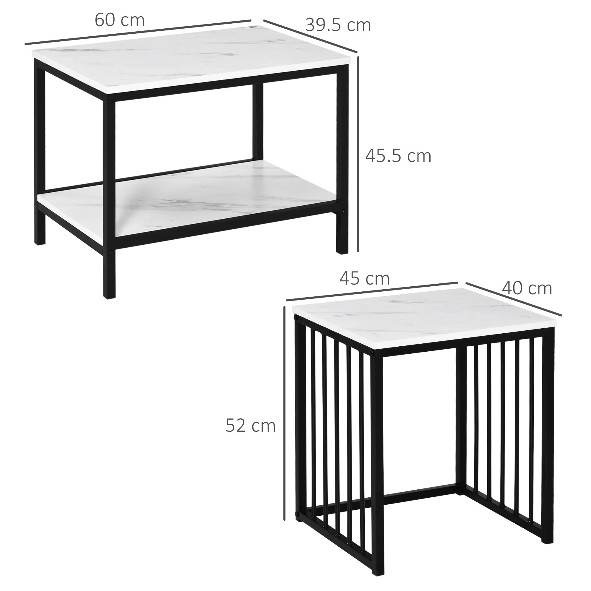 Modern Coffee Table Set of Two - Image 2