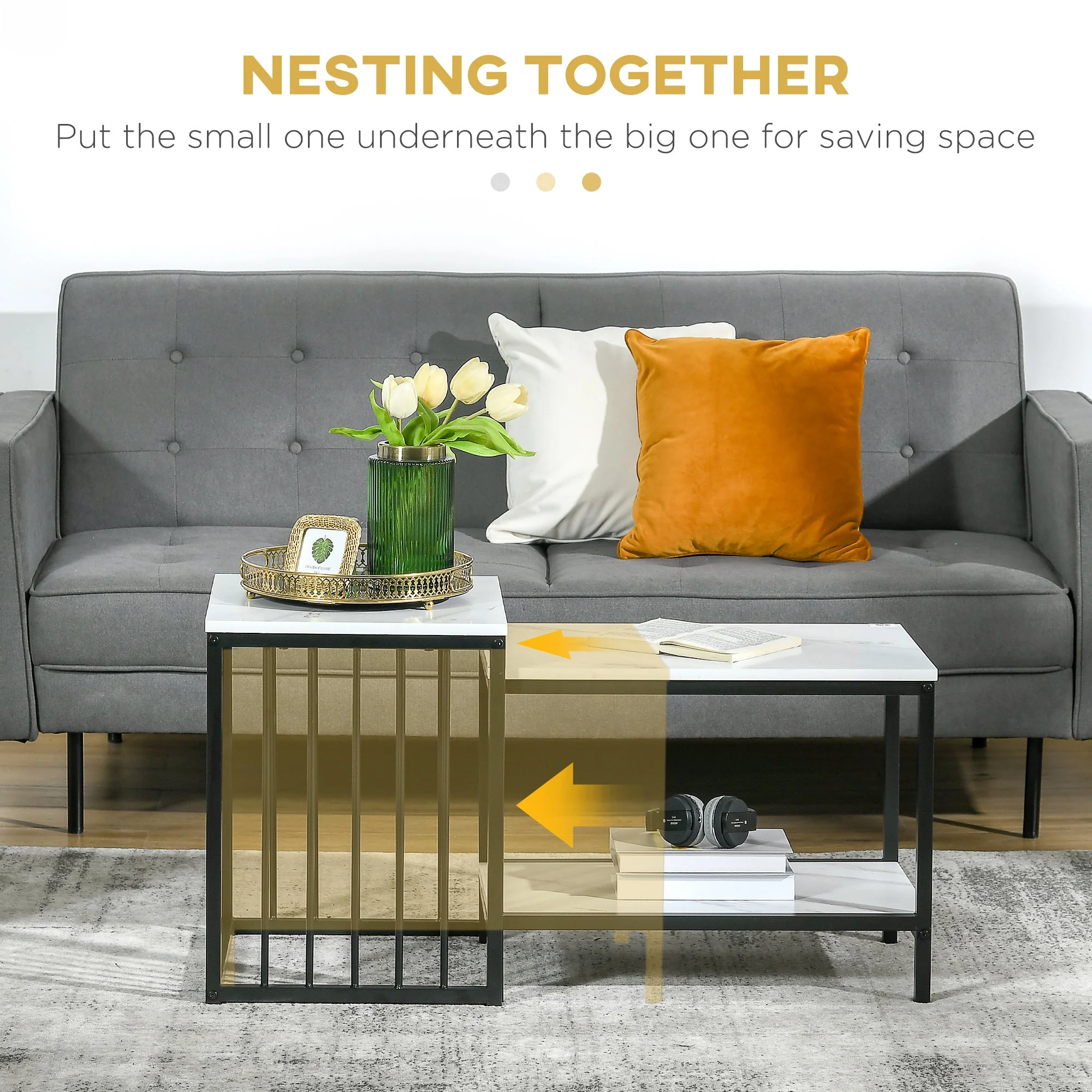 Modern Coffee Table Set of Two - Image 3