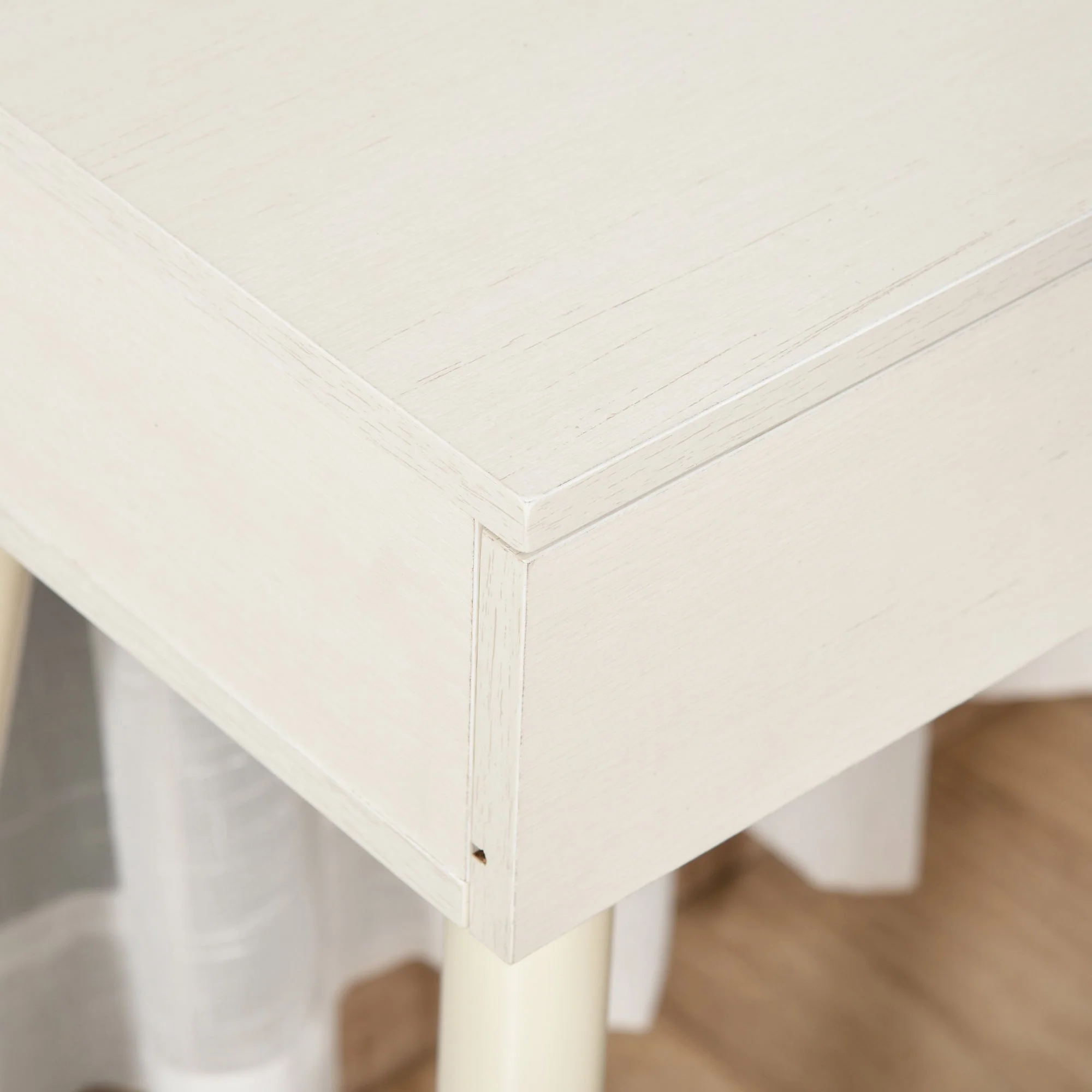 Modern Dressing Table with Round Mirror - Image 8