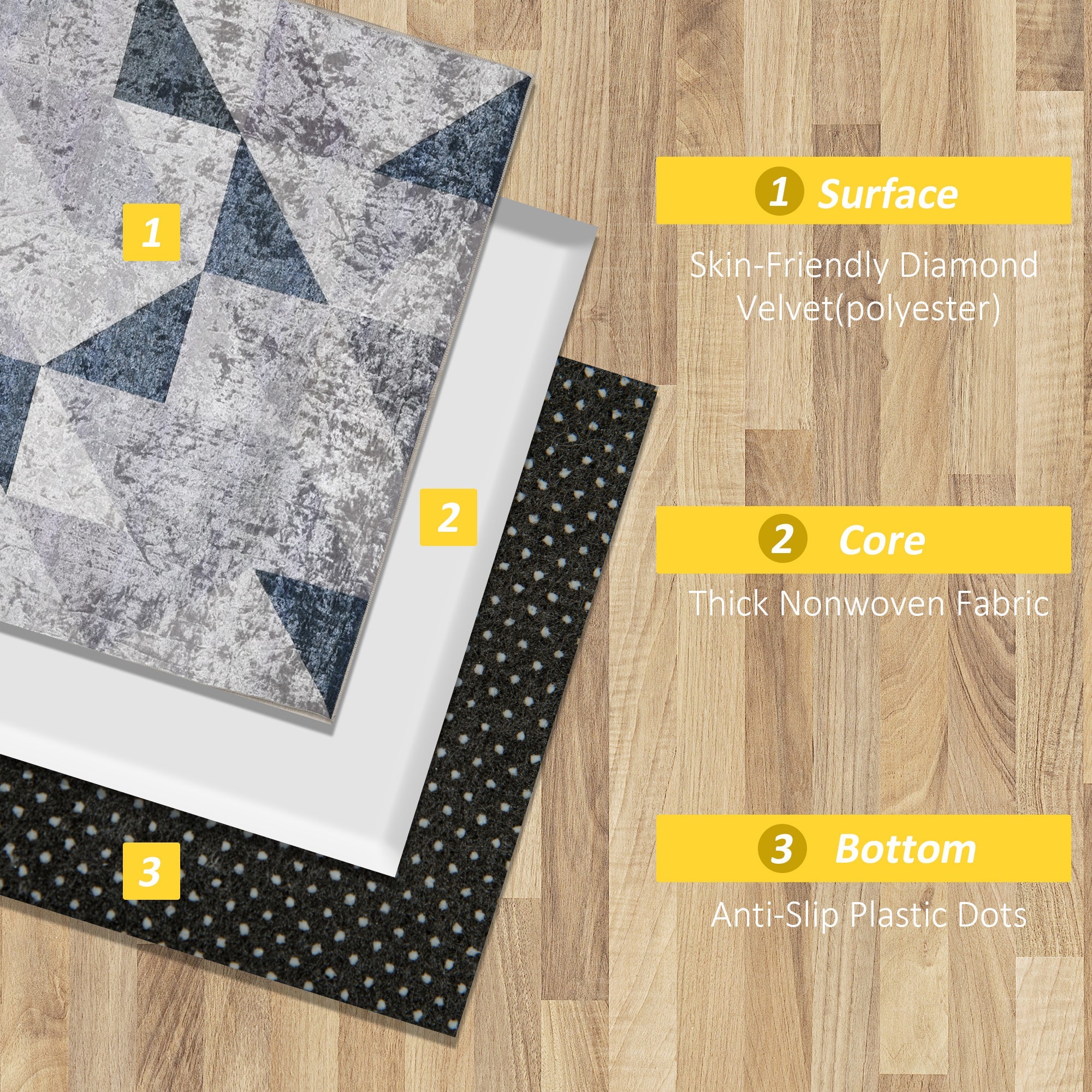 Modern Grey Rug - Image 5