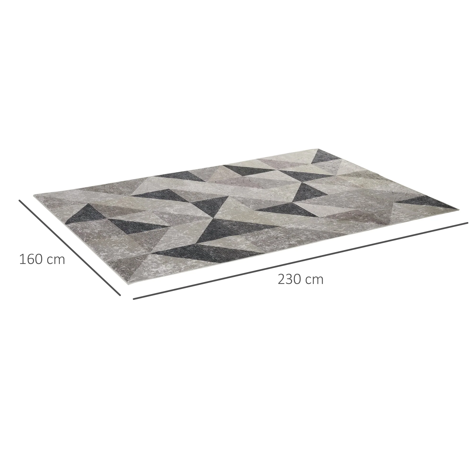 Modern Grey Rug - Image 3