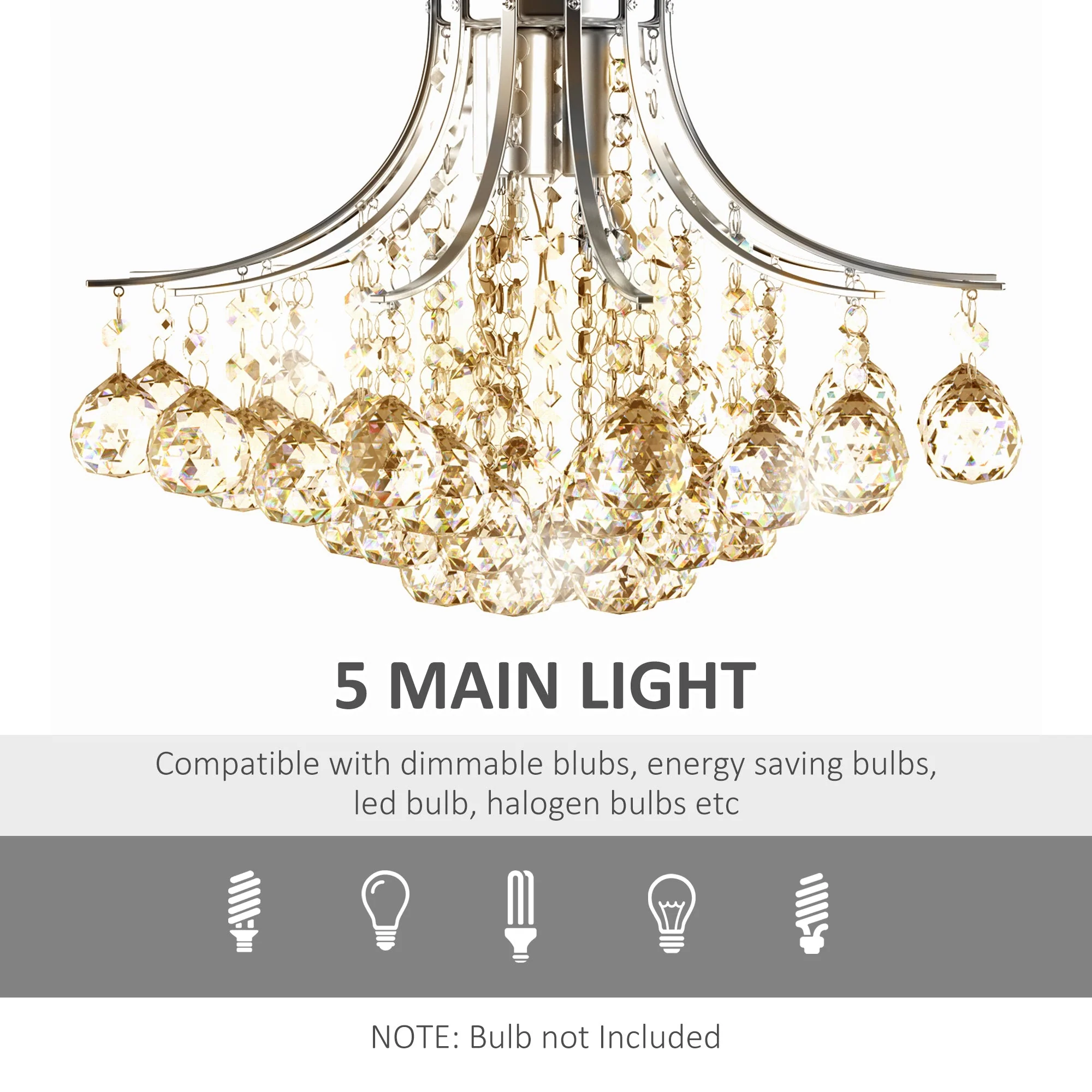 Modern K9 Crystal Ceiling Lighting Chandelier - Image 5
