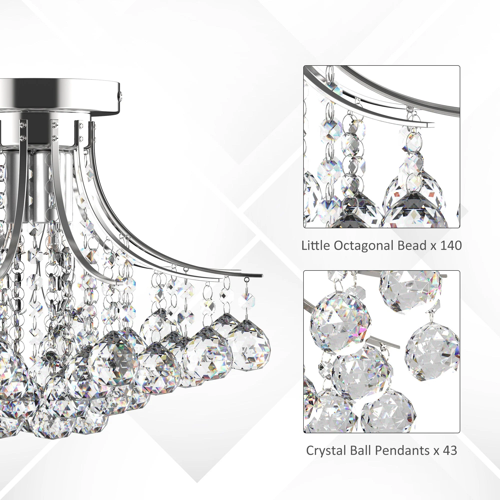 Modern K9 Crystal Ceiling Lighting Chandelier - Image 6