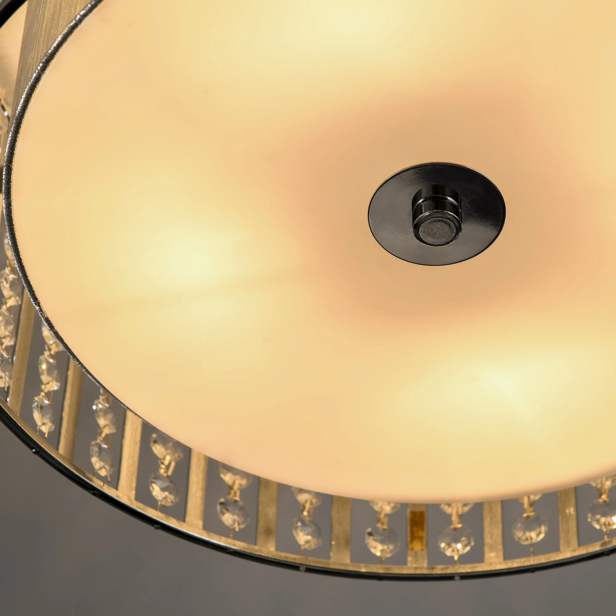 Modern K9 Crystal Chandelier Ceiling Light with Double Layer Lampshade - Image 9