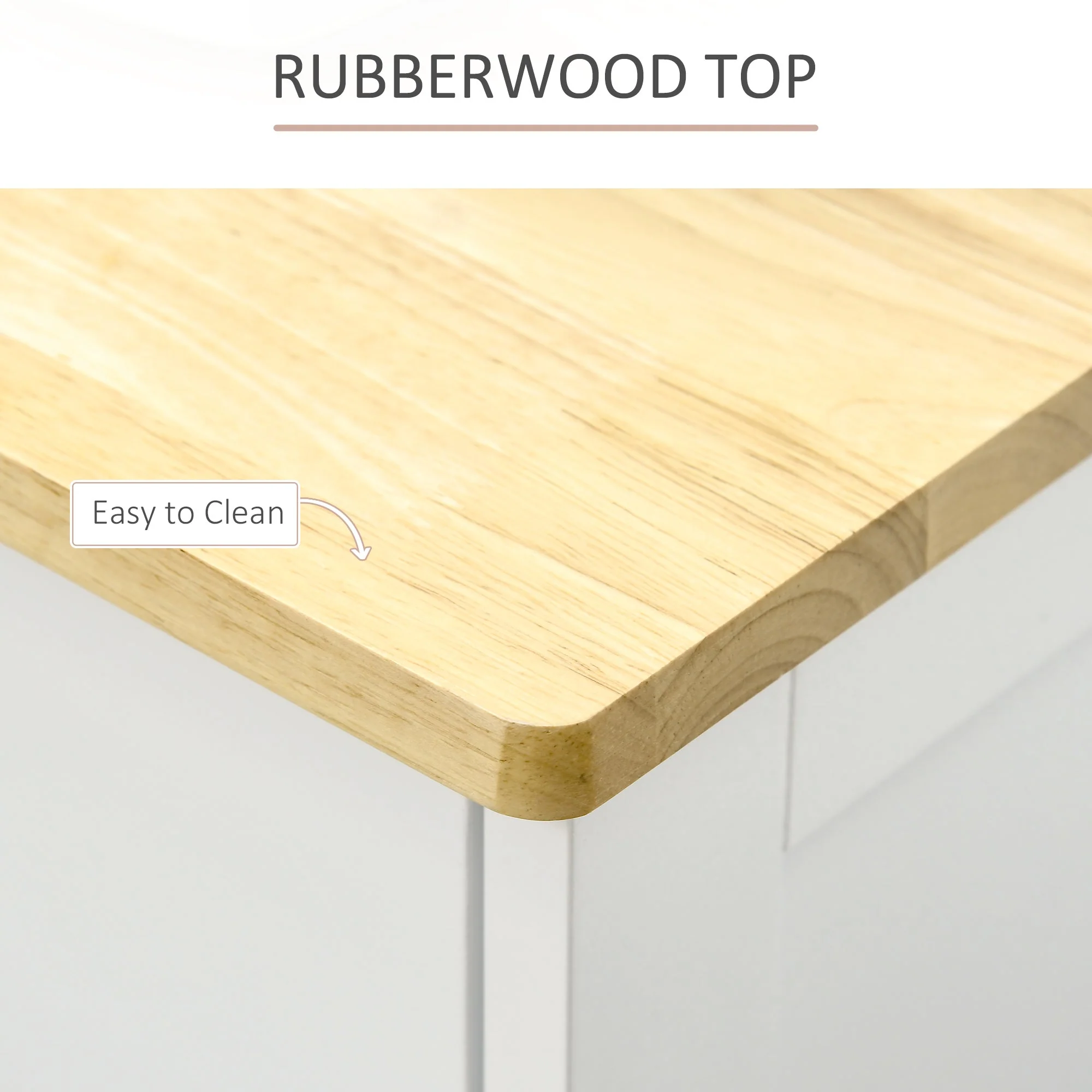 Modern Sideboard with Rubberwood Top - Image 6