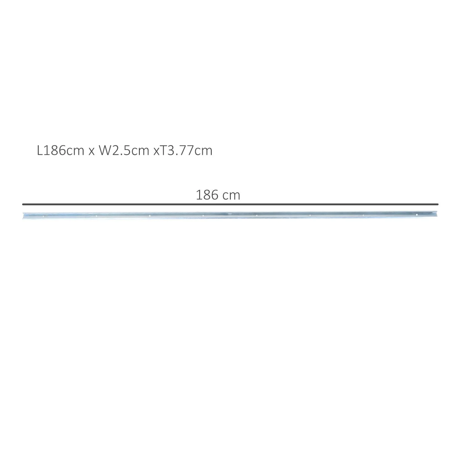 Modern Sliding Barn Door Closet Hardware Track Kit Track System Unit for Single Wooden Door 6FT /1860mm - Image 3