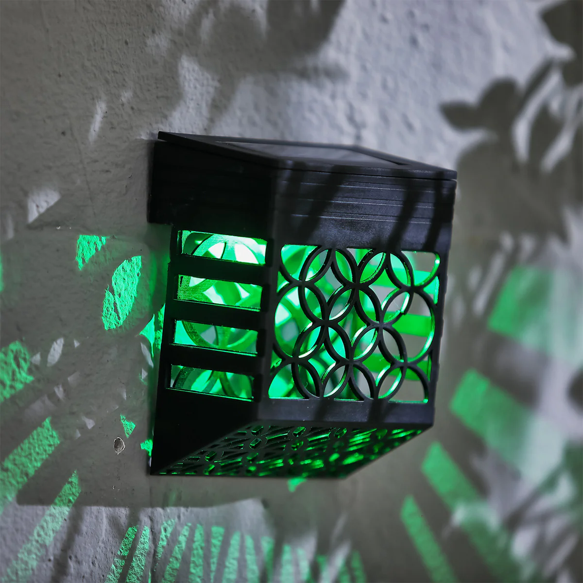 Modern Solar Garden Wall Light Multicolour LED - 10.5cm by Bright Garden - Image 3