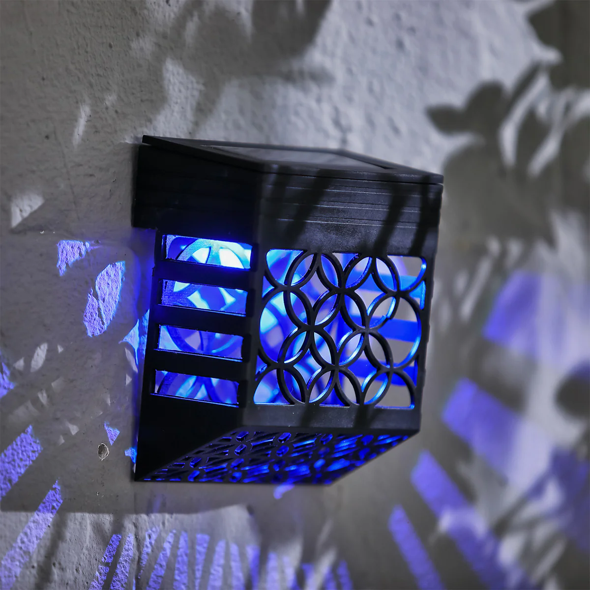 Modern Solar Garden Wall Light Multicolour LED - 10.5cm by Bright Garden - Image 4