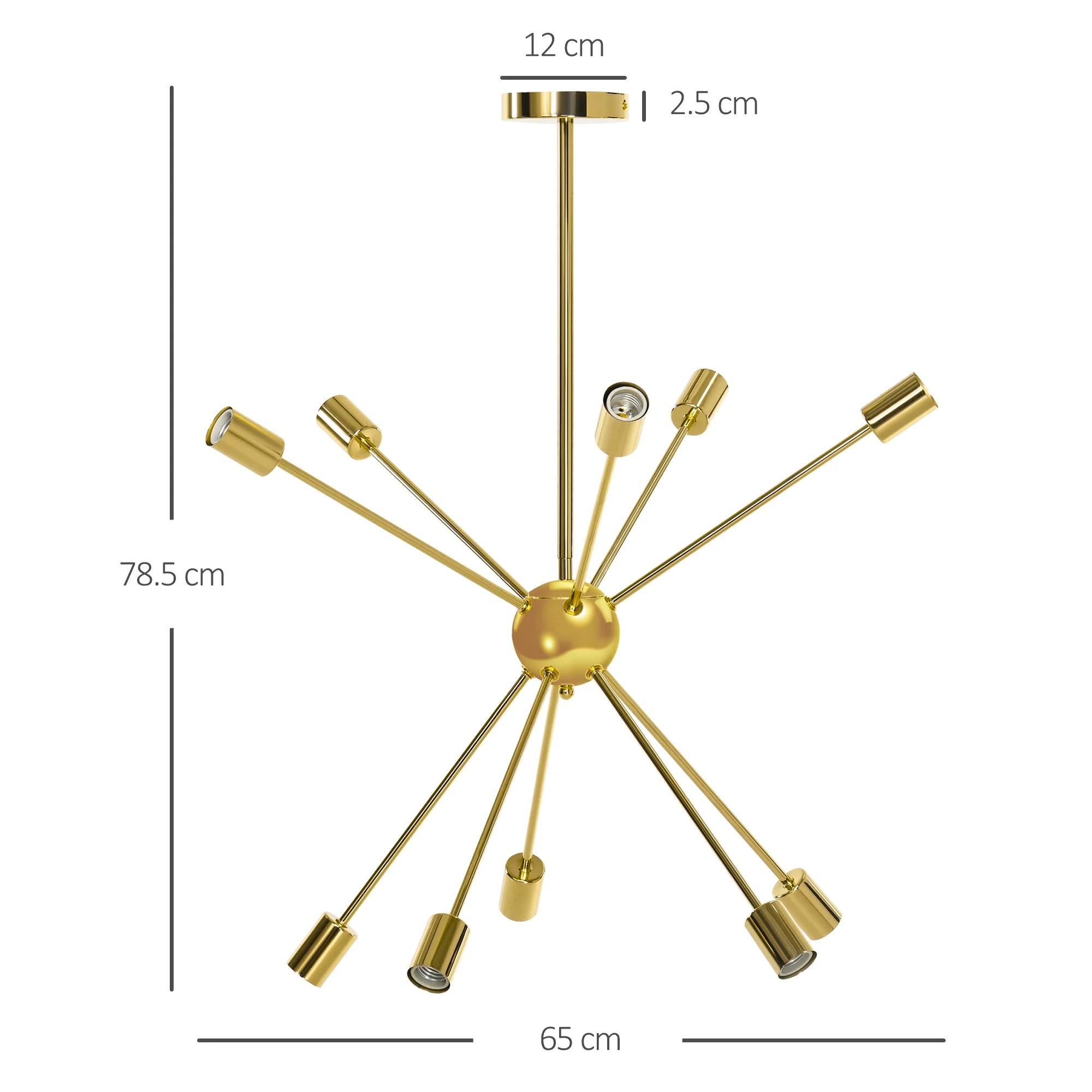 Modern Sputnik Ceiling Lights - Image 3