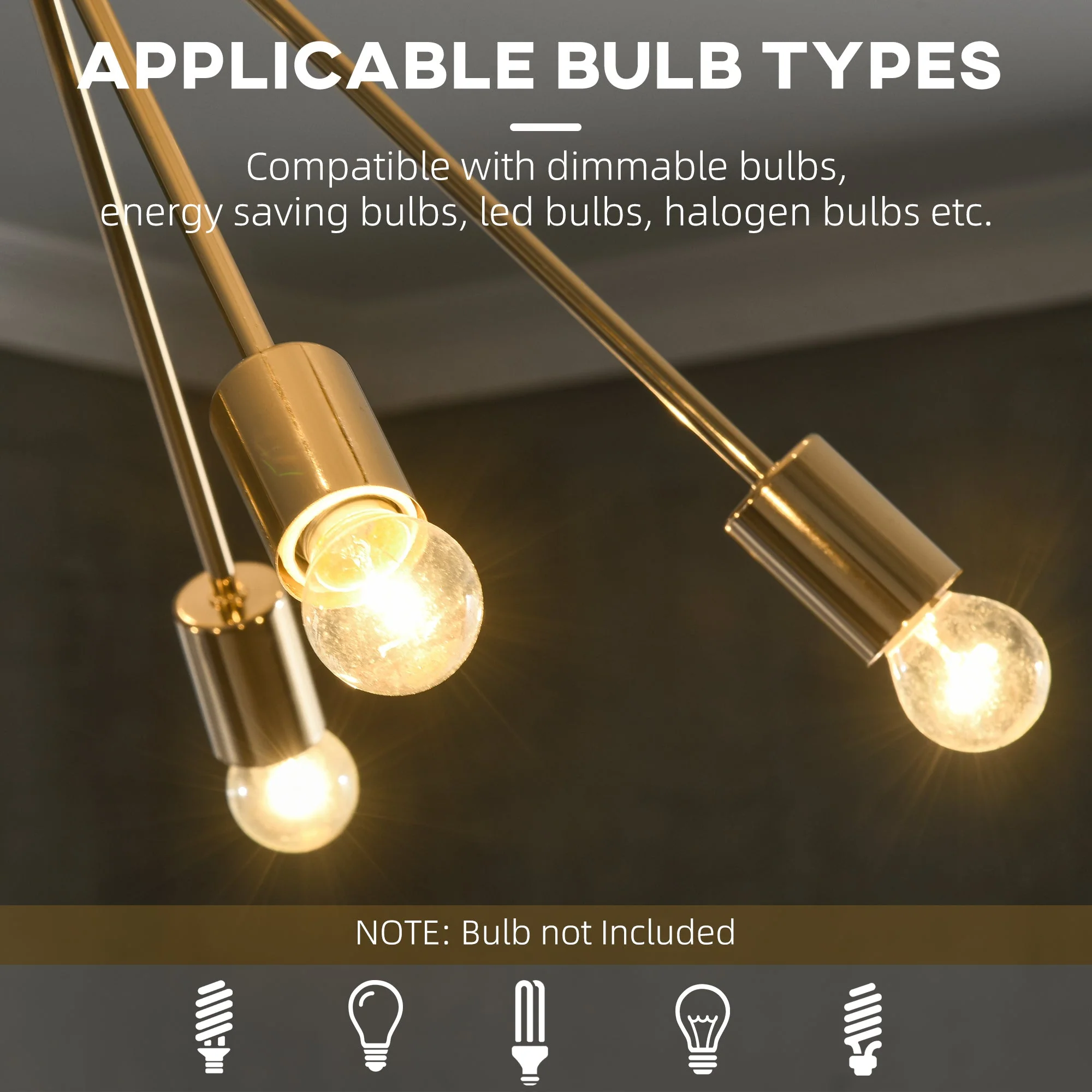 Modern Sputnik Ceiling Lights - Image 5