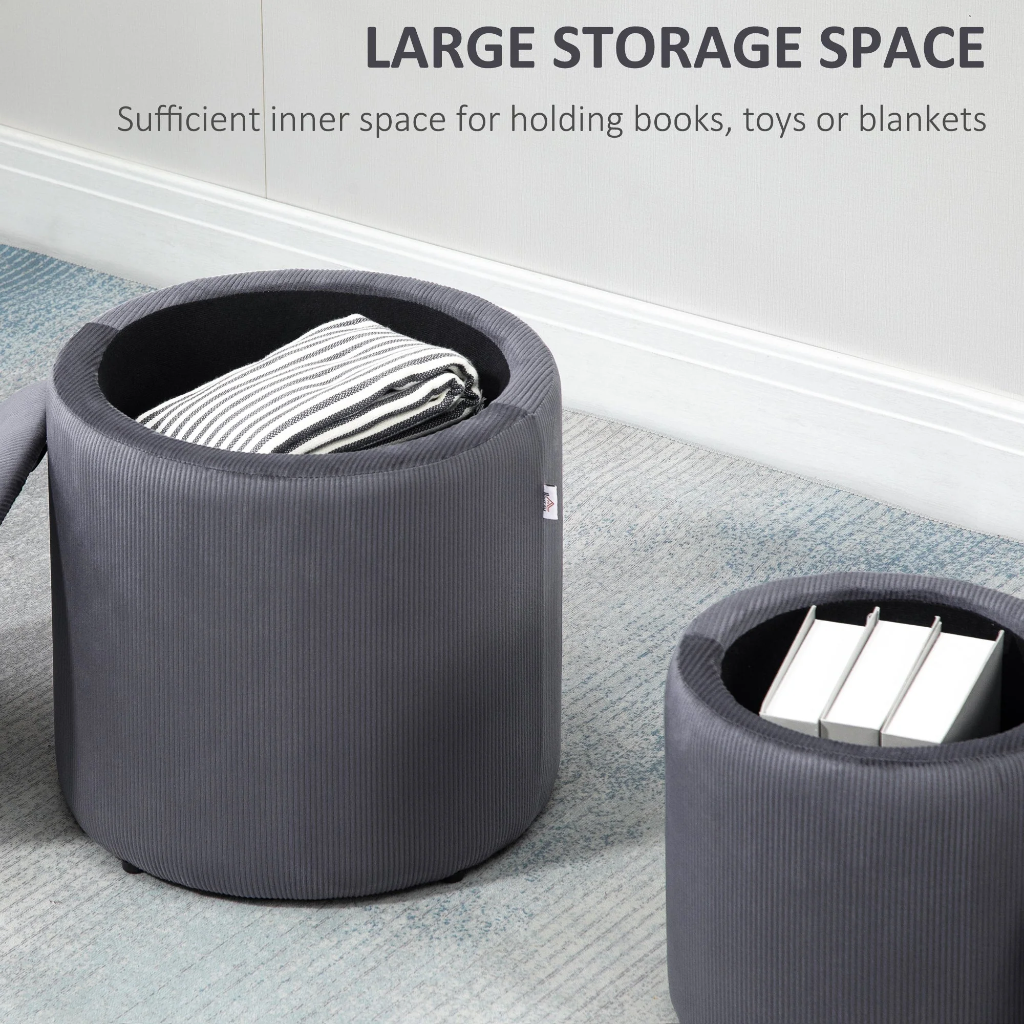 Modern Storage Ottoman with Removable Lid - Image 5