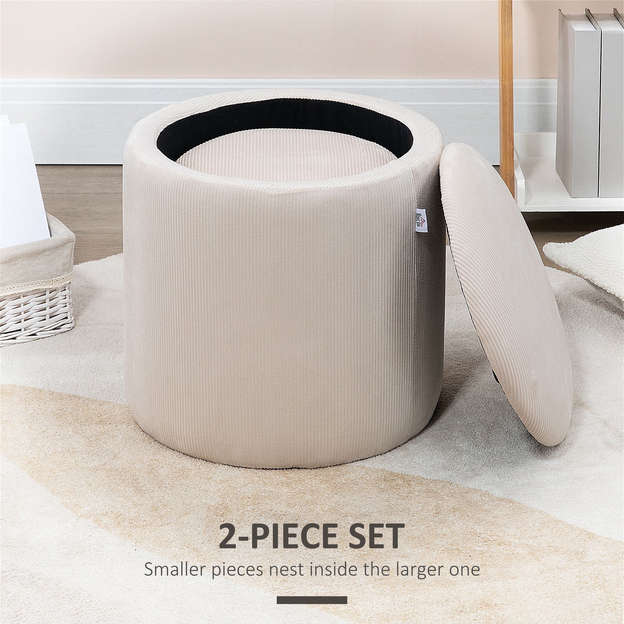 Modern Storage Ottoman with Removable Lid - Image 4