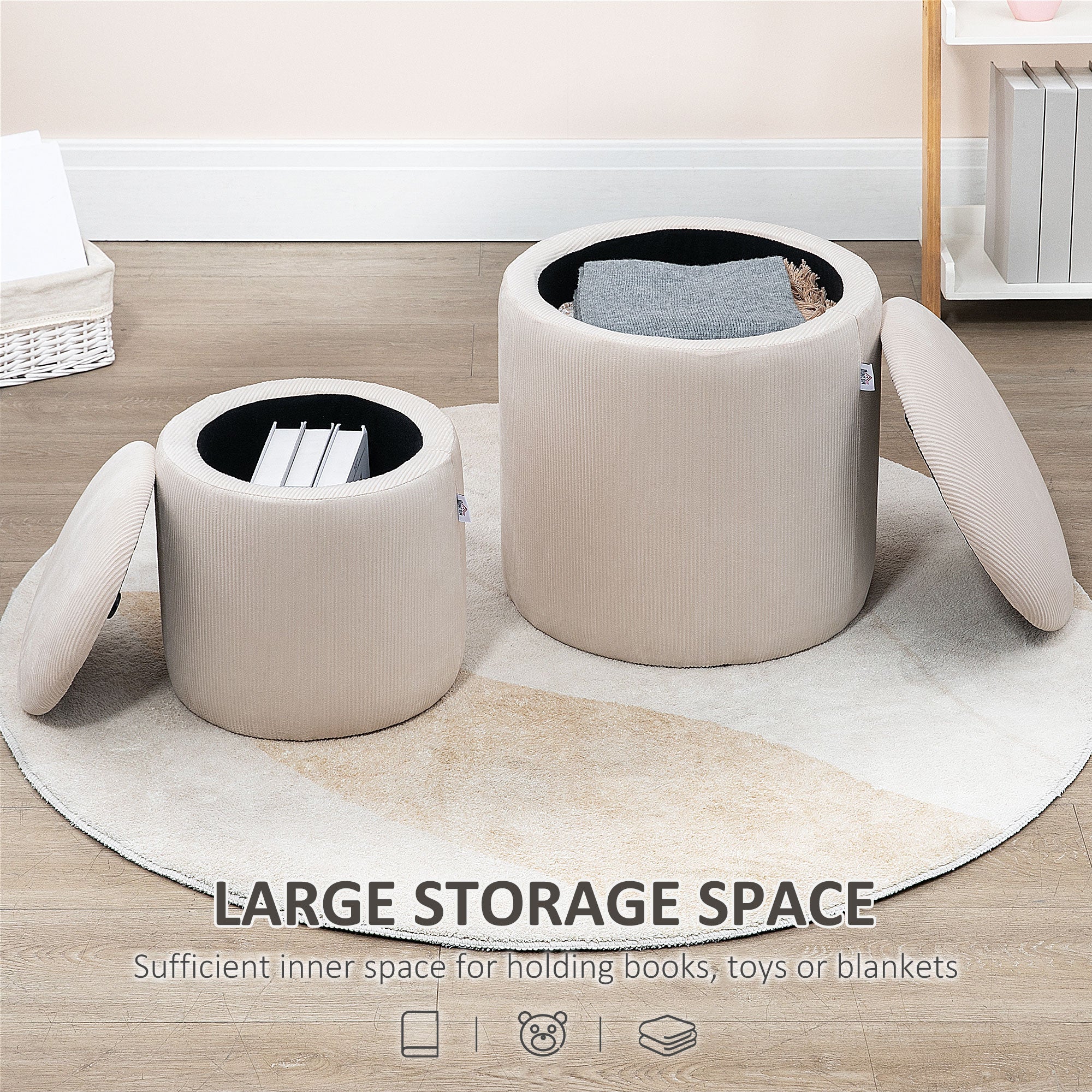 Modern Storage Ottoman with Removable Lid - Image 5