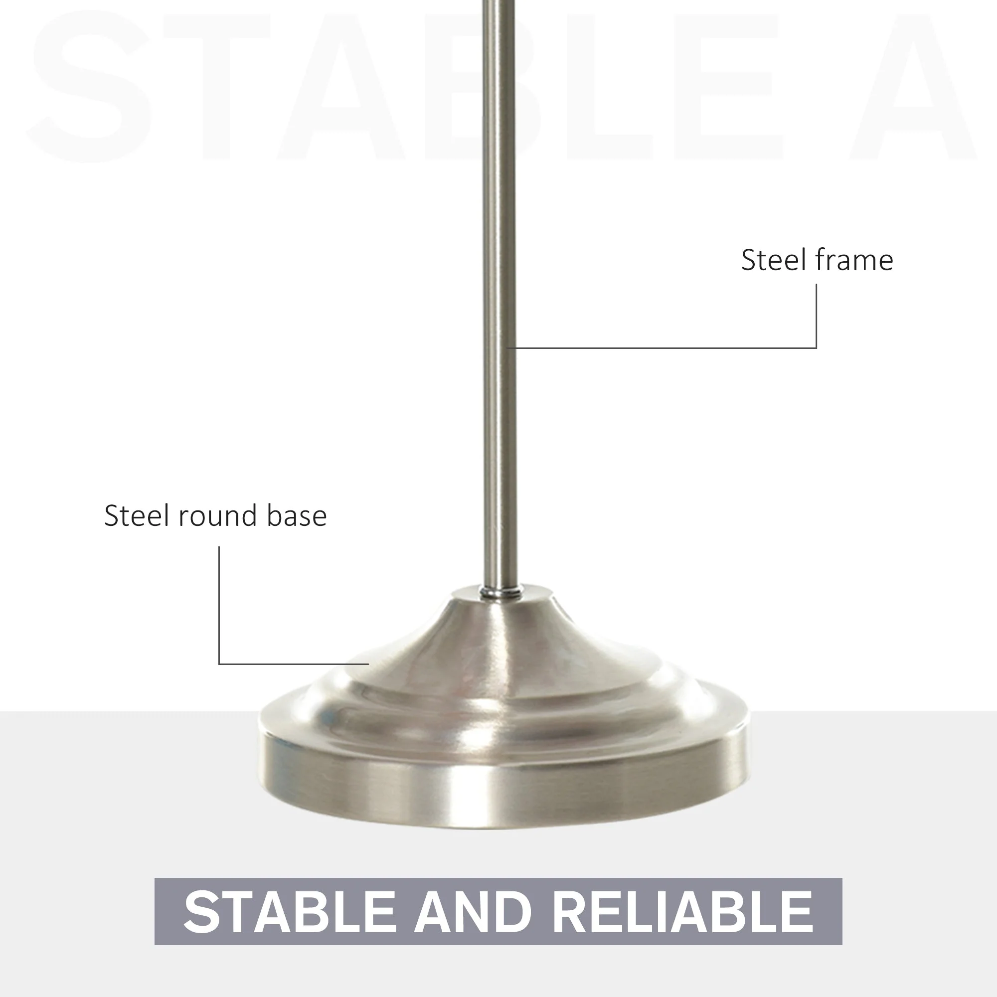 Modern Table Lamp with Pleated Fabric Lampshade and Metal Base - Image 6