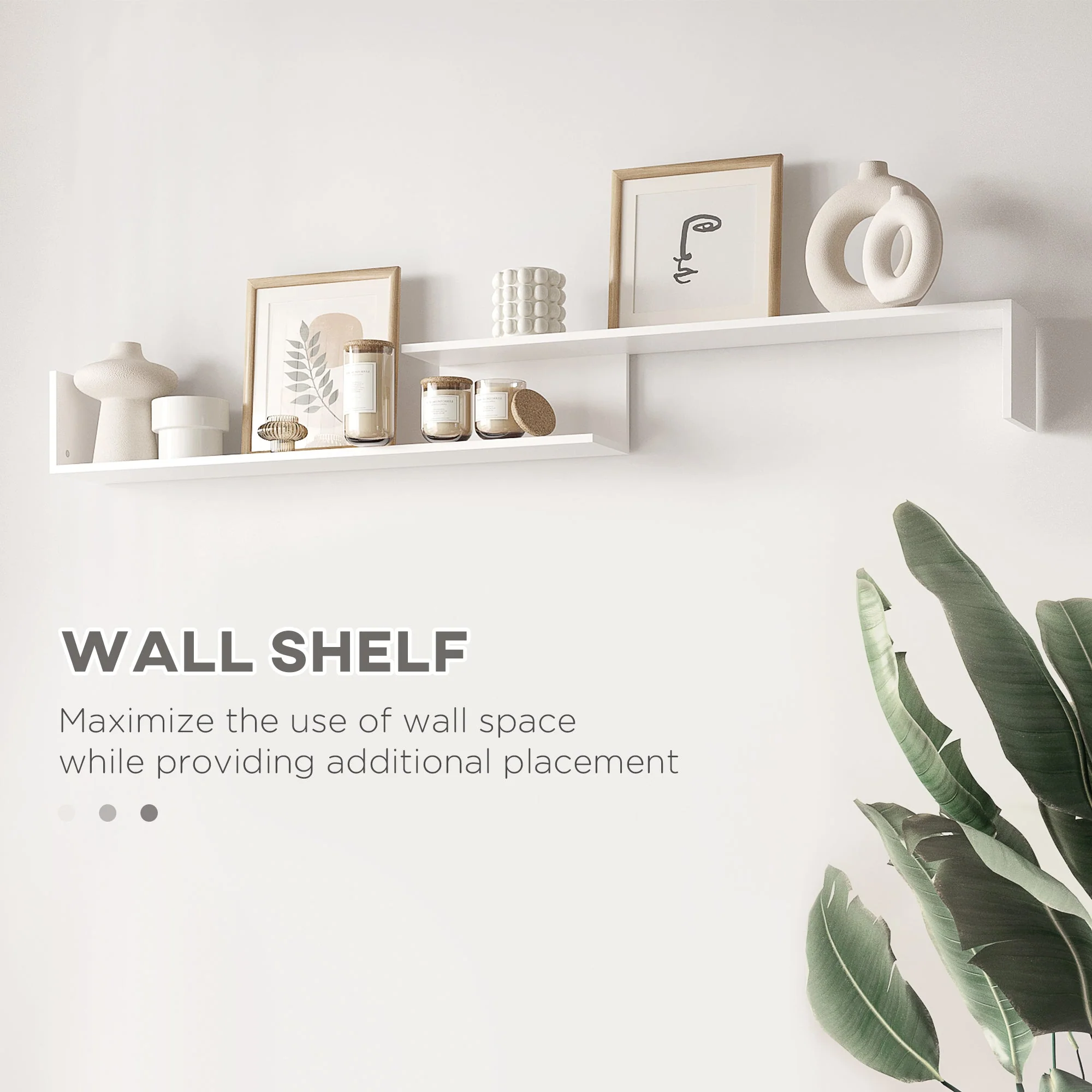 Modern TV Cabinet with Wall Shelf - Image 6