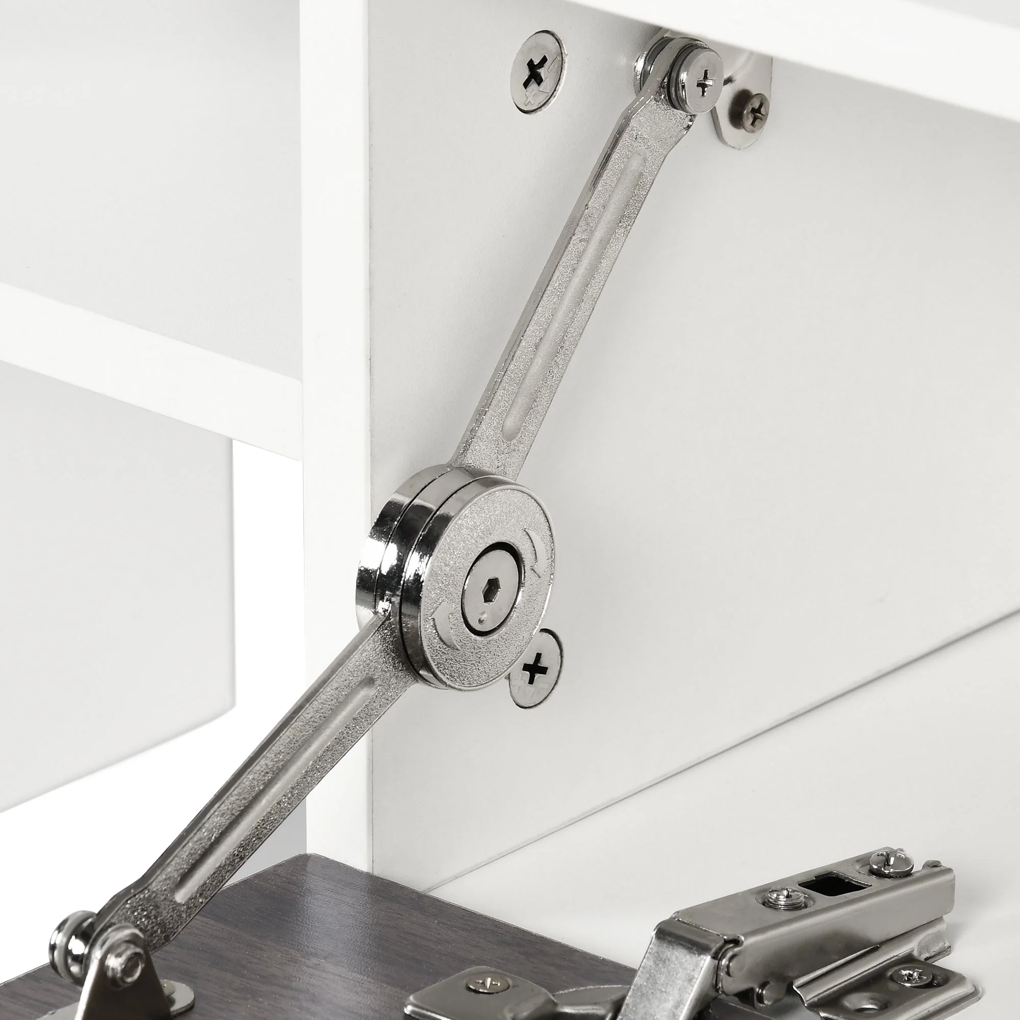 Modern TV Cabinet with Wall Shelf - Image 8