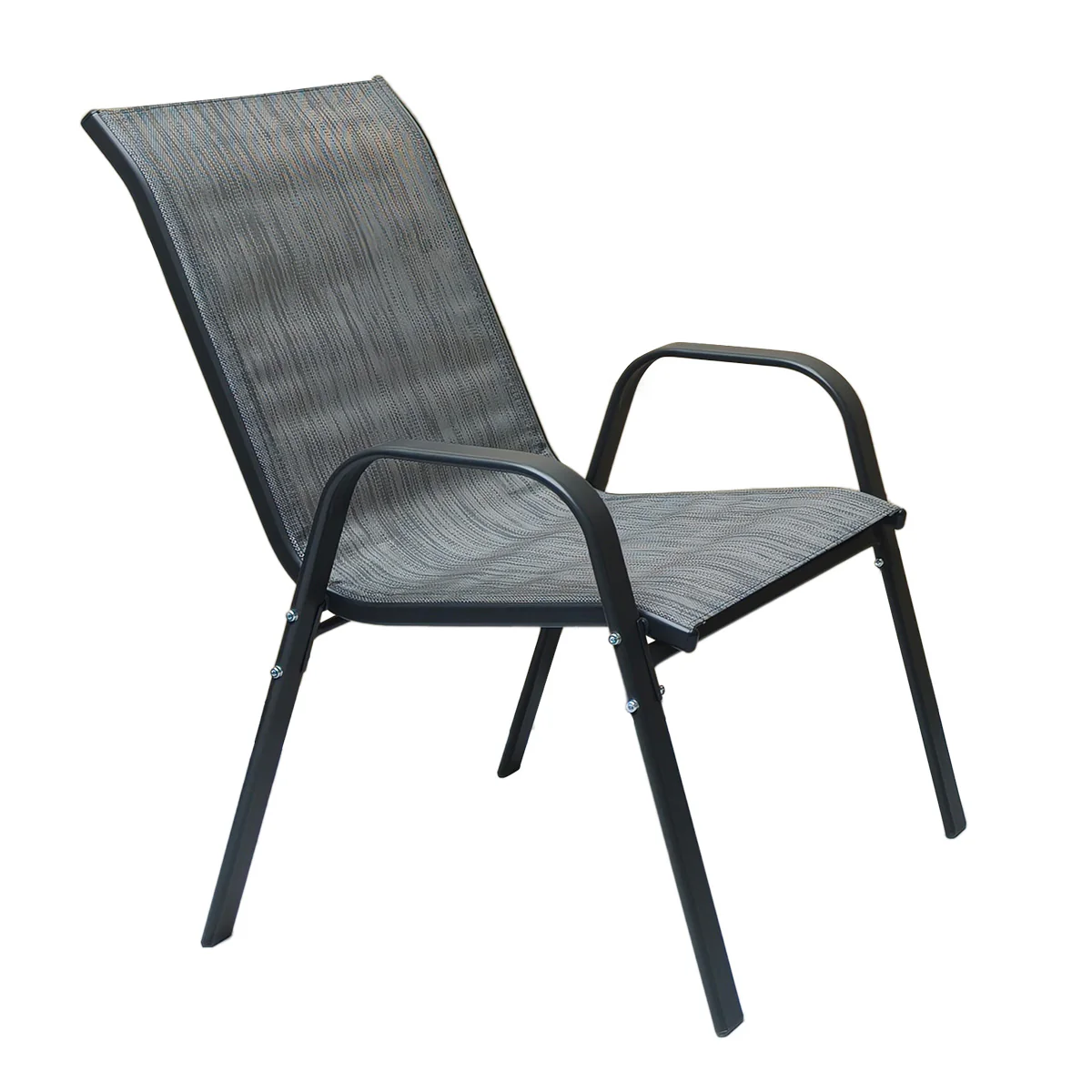 Montagu Garden Bistro Set Dark Grey Round 60cm Table by Croft - 2 Seats - Image 3