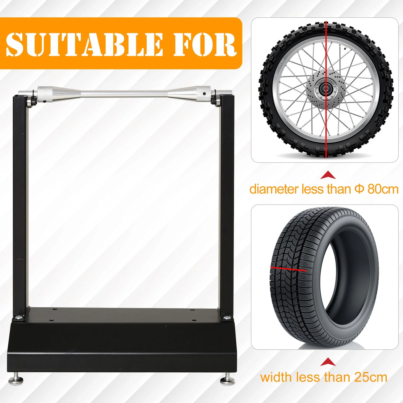 Moter Cycle Balance Wheel Stand With 0 To 25cm Adjustment by Durhand - Image 5