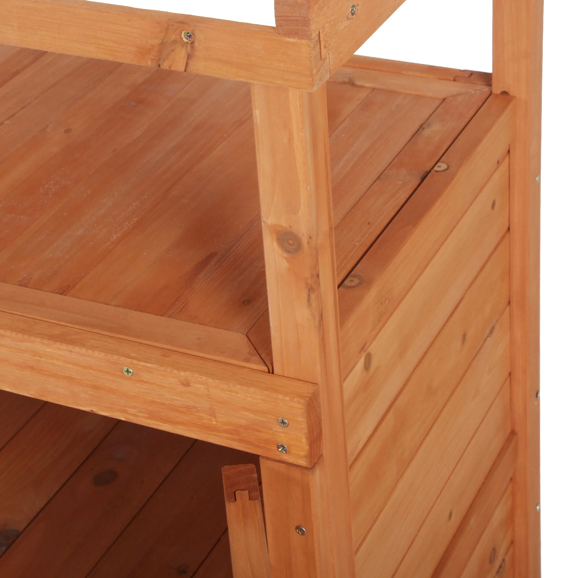 Multi-function Potting Bench Table w/ Storage Cabinet and Galvanized Table Top - Image 7