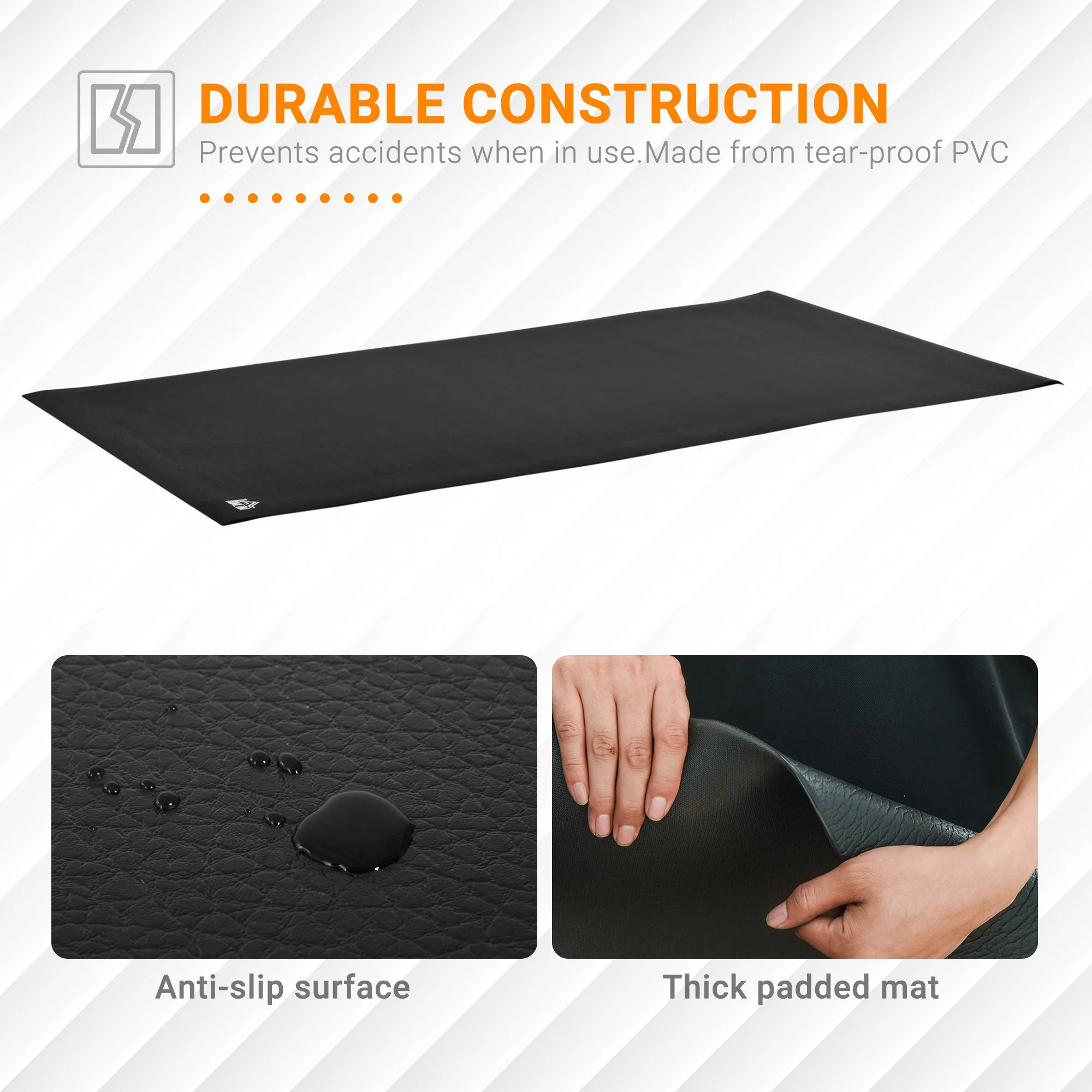 Multi-purpose Exercise Equipment Protection Mat Non-slip Floor Protector Gym Fitness Workout Training Mat 220 x 120cm - Image 5