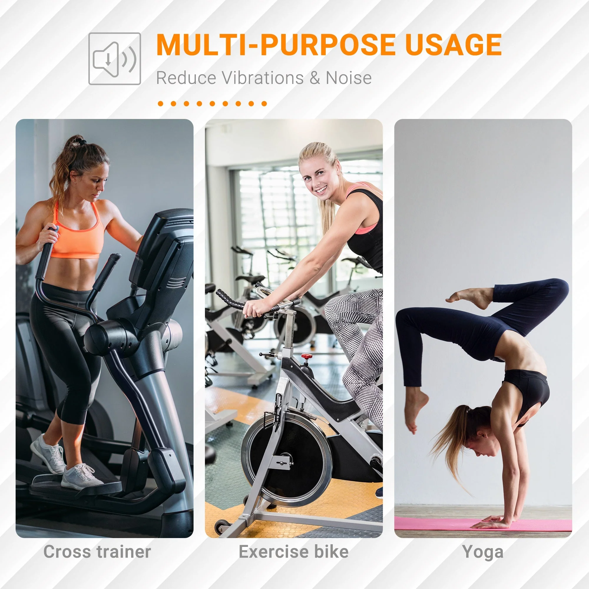 Multi-purpose Exercise Equipment Protection Mat Non-slip Floor Protector Gym Fitness Workout Training Mat 220 x 120cm - Image 6