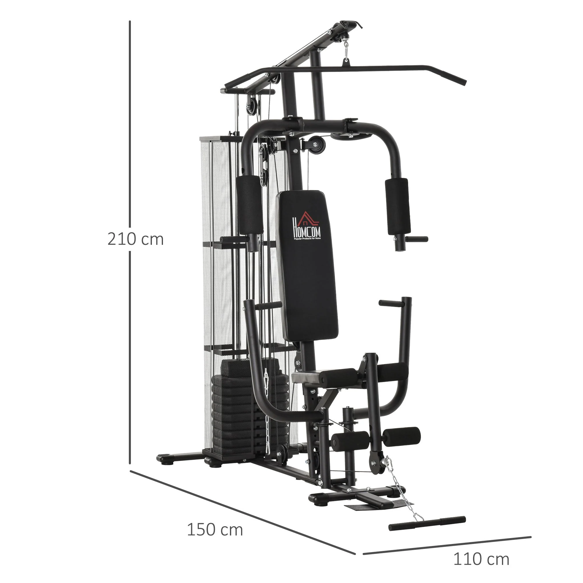 Multifunction Home Gym System Weight Training Exercise Workout Station - Image 3