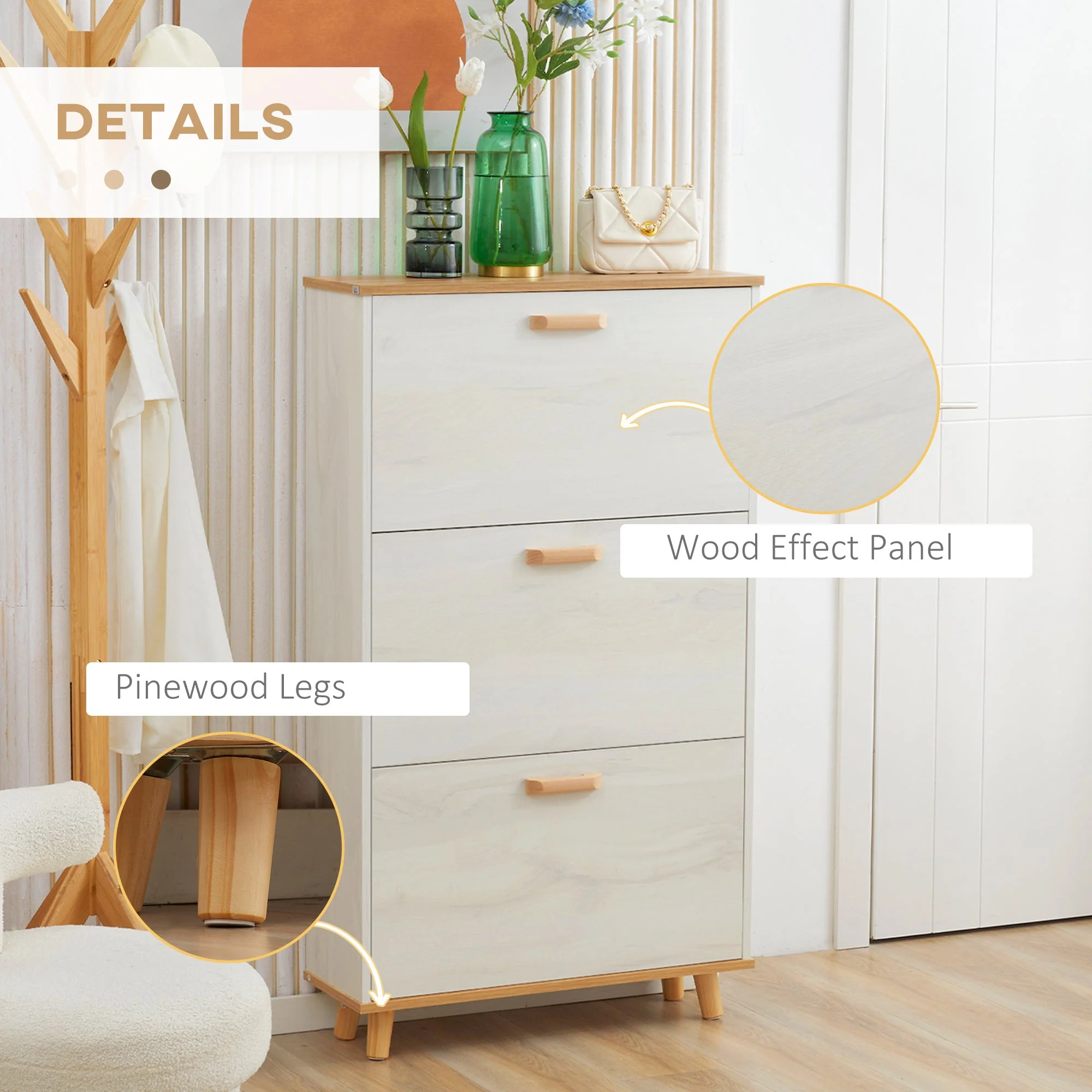 Narrow Shoe Cabinet - Image 7