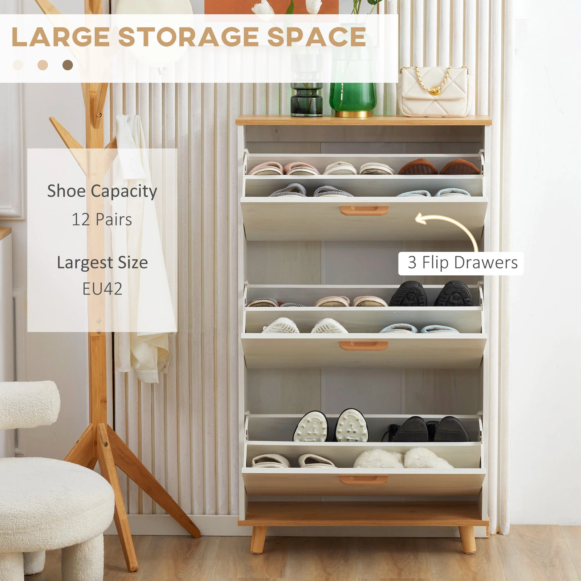 Narrow Shoe Cabinet - Image 3