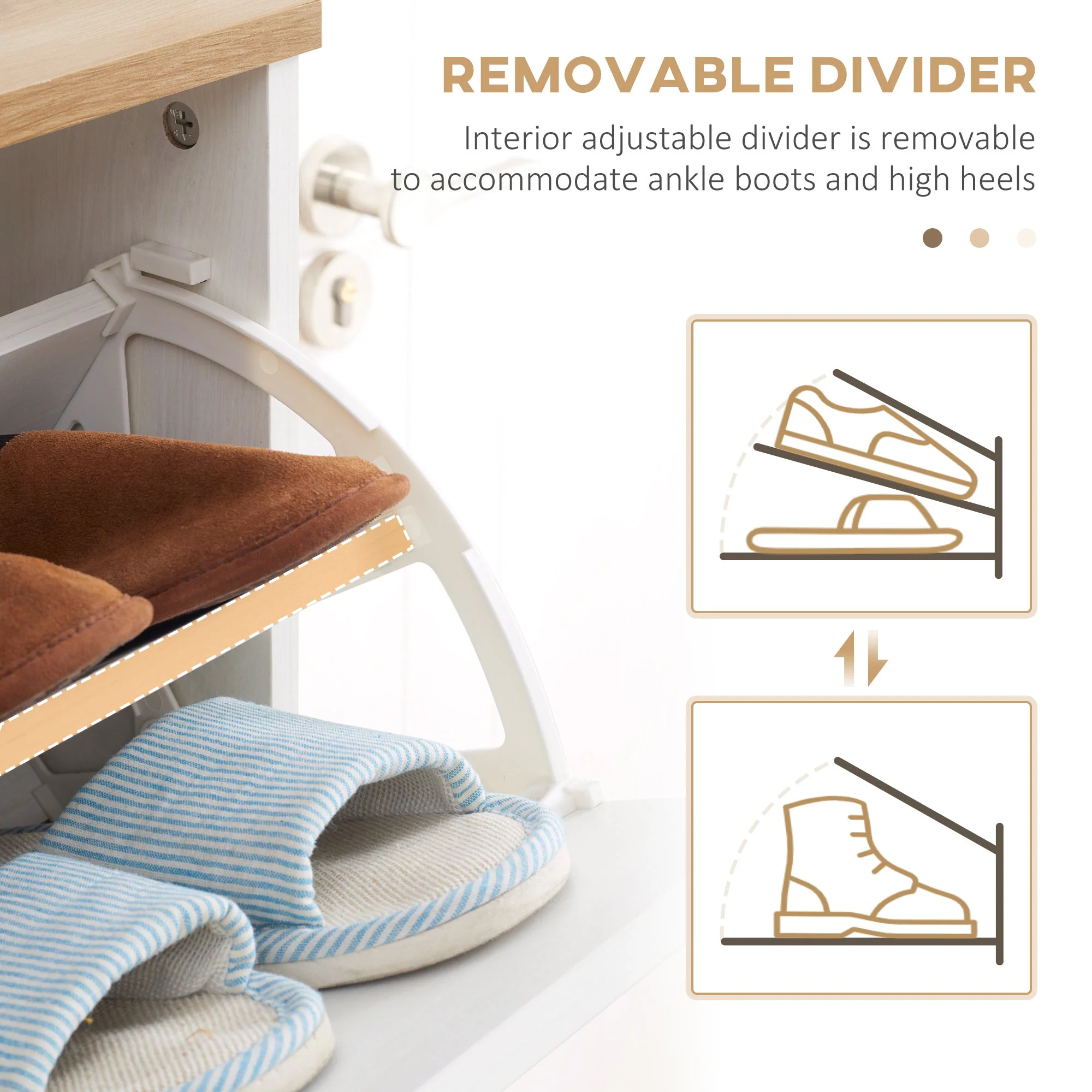Narrow Shoe Cabinet - Image 5