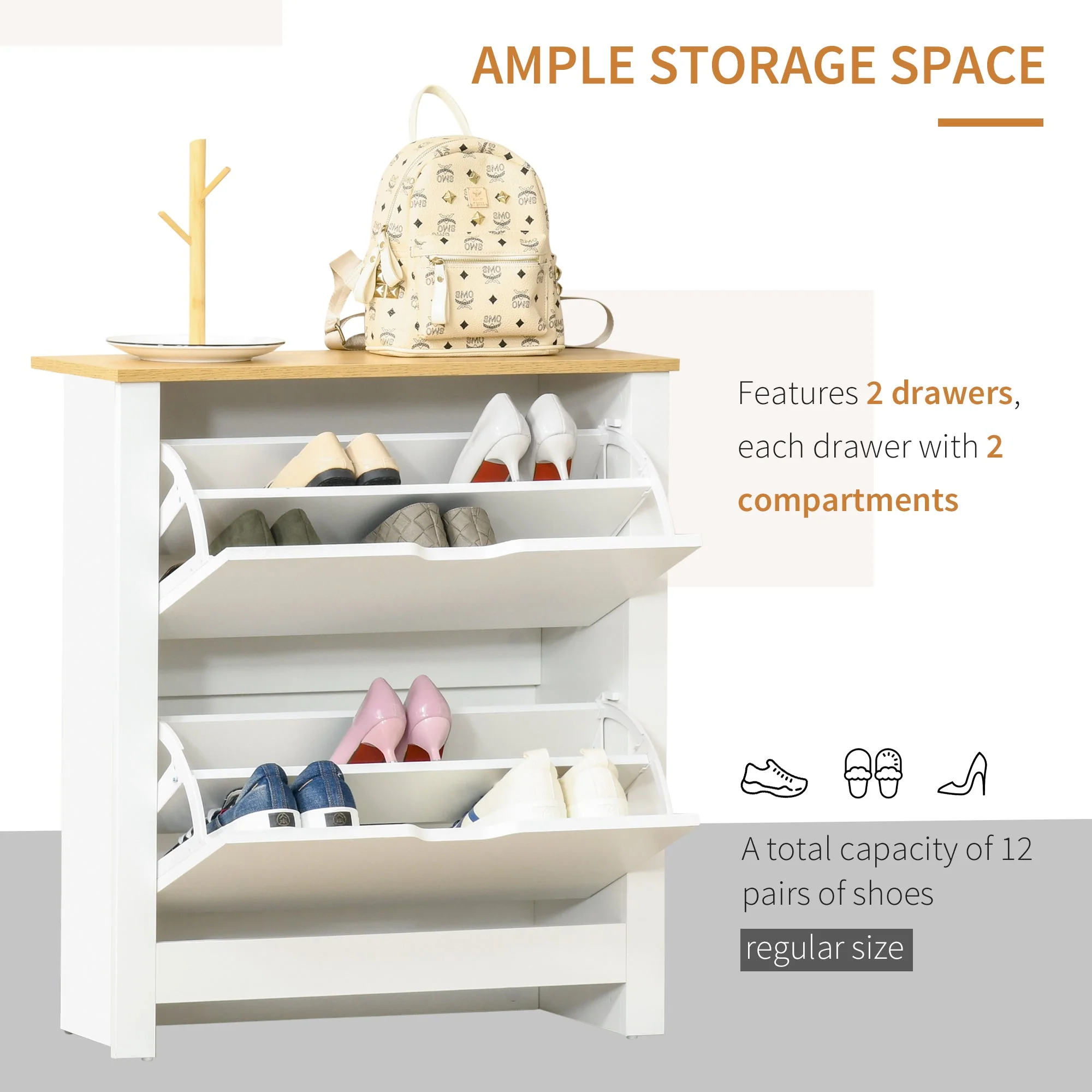 Narrow Shoe Cabinet - Image 4