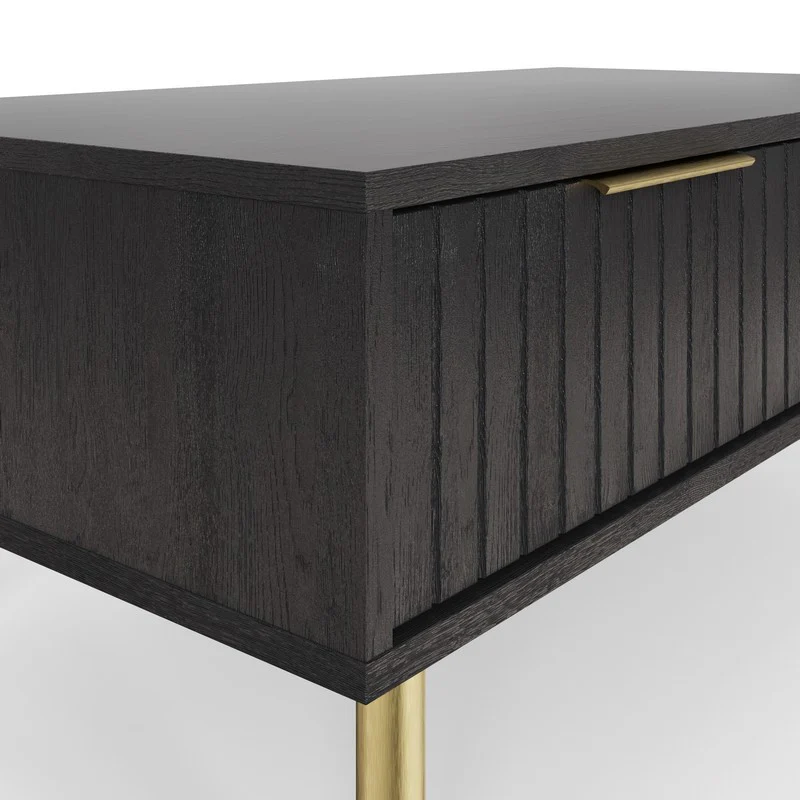 Nervata Coffee Table Black 2 Drawers - Image 5