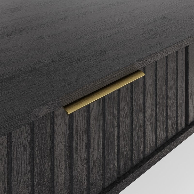 Nervata Coffee Table Black 2 Drawers - Image 6
