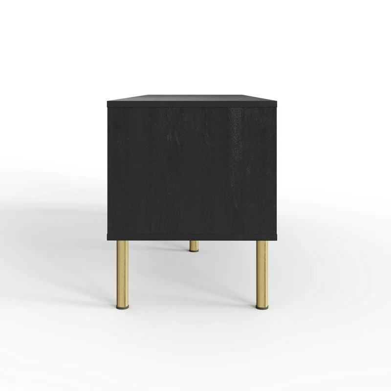 Nervata TV Unit Black 1 Shelf 1 Drawer 2 Doors - Image 8