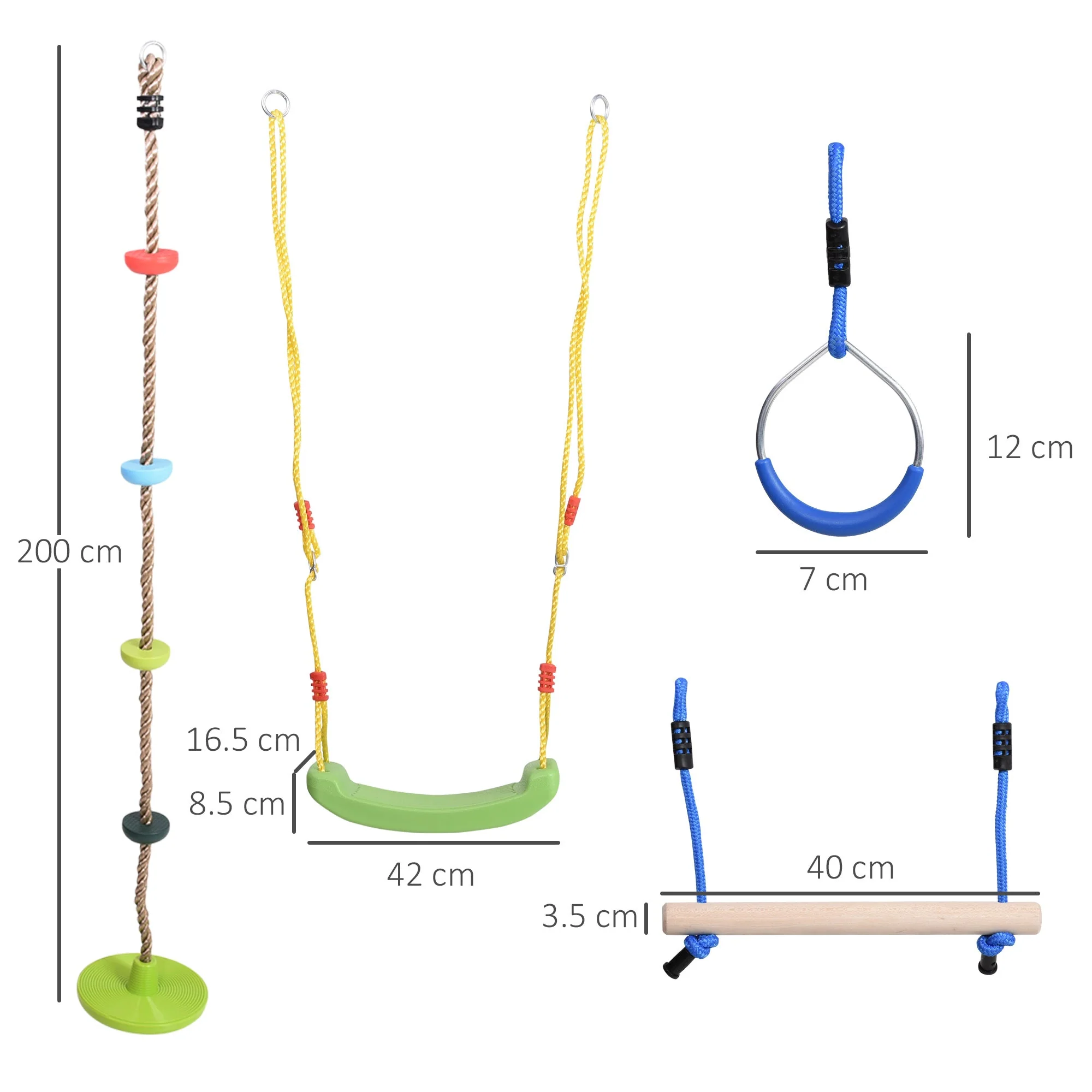 Ninja Warrior Obstacle Course for Kids 46FT Slackline Kit w/ Training Equipment - Image 3