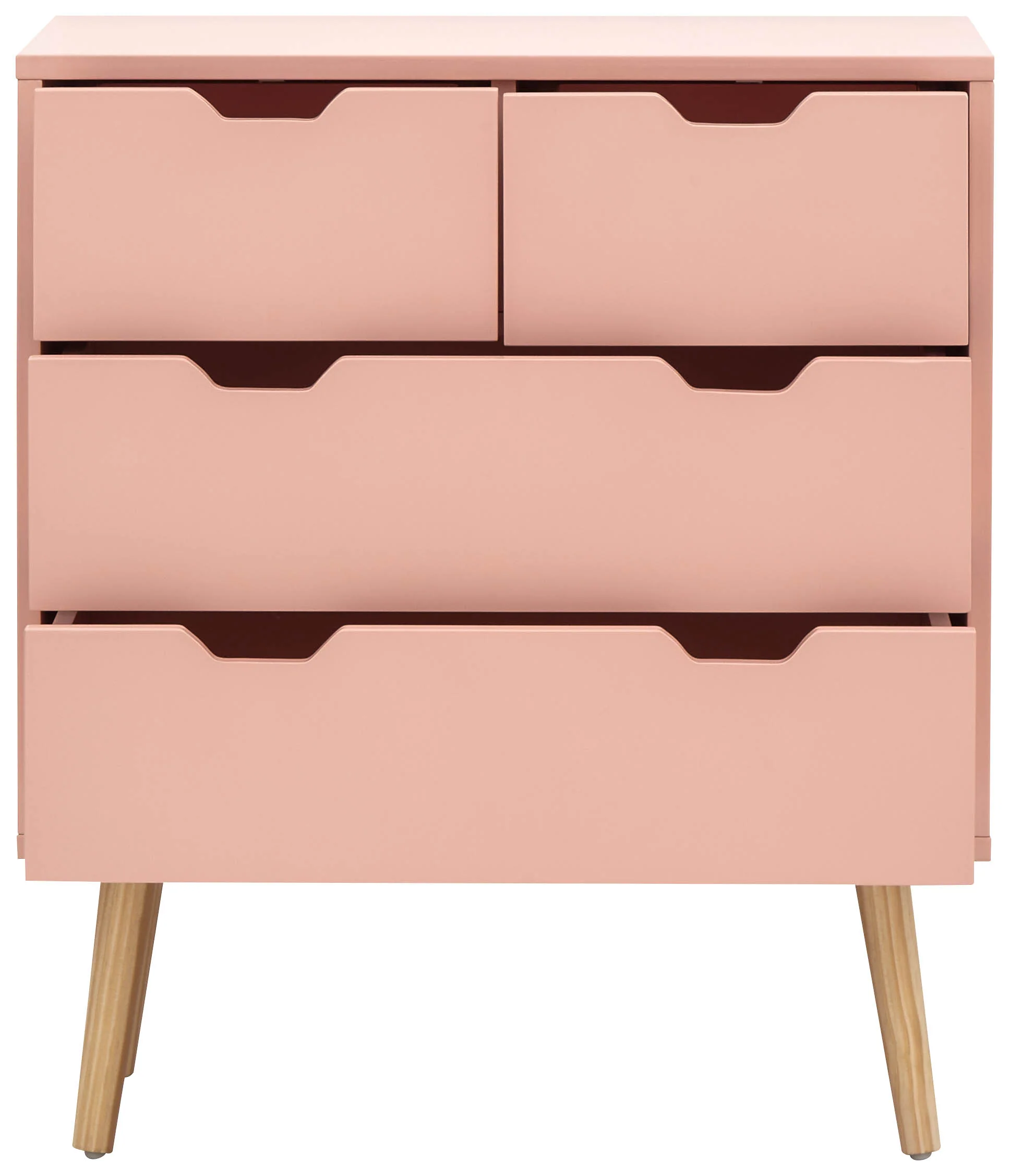 Nyborg Chest of Drawers Pink 4 Drawers - Image 2
