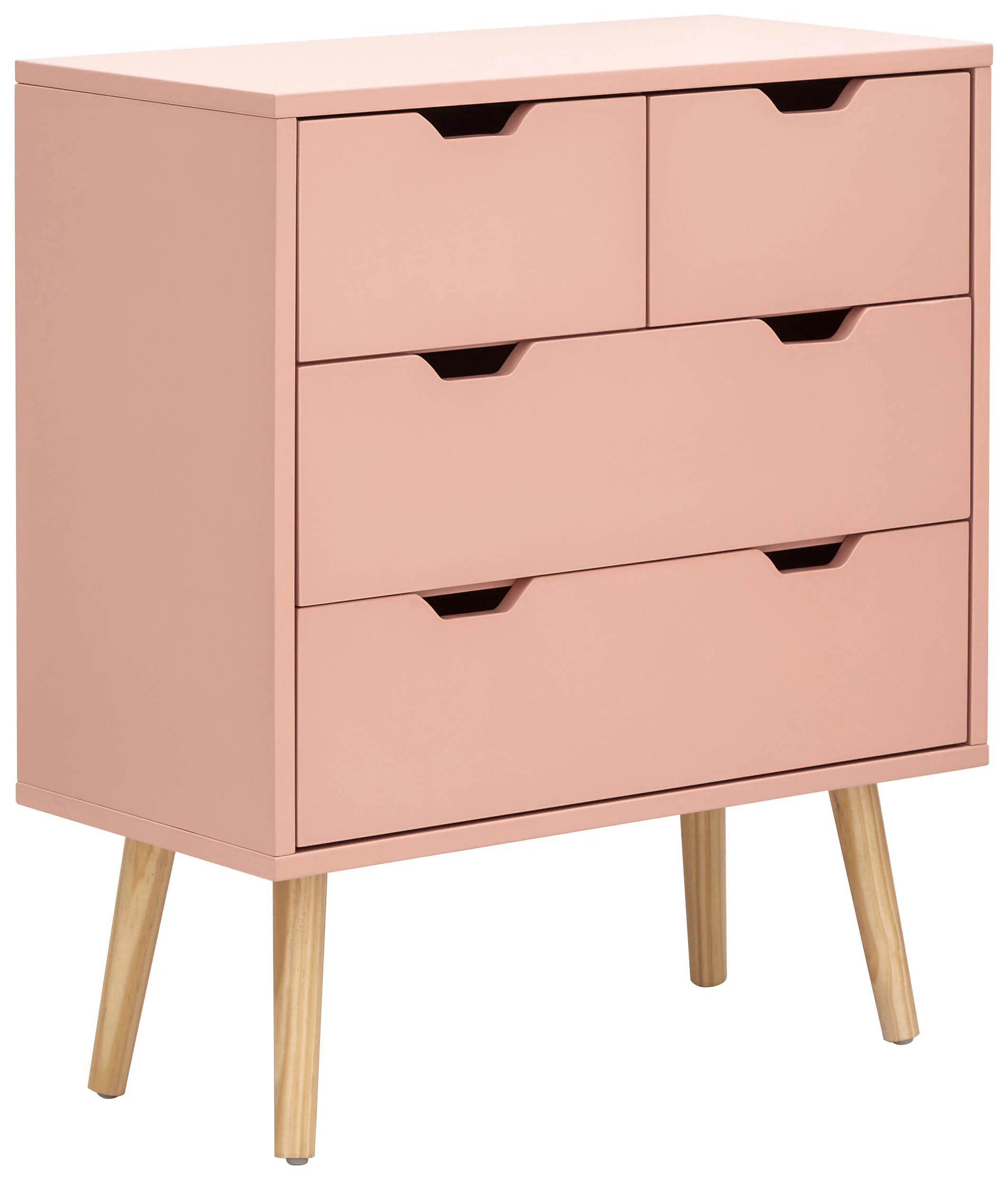Nyborg Chest of Drawers Pink 4 Drawers - Image 3