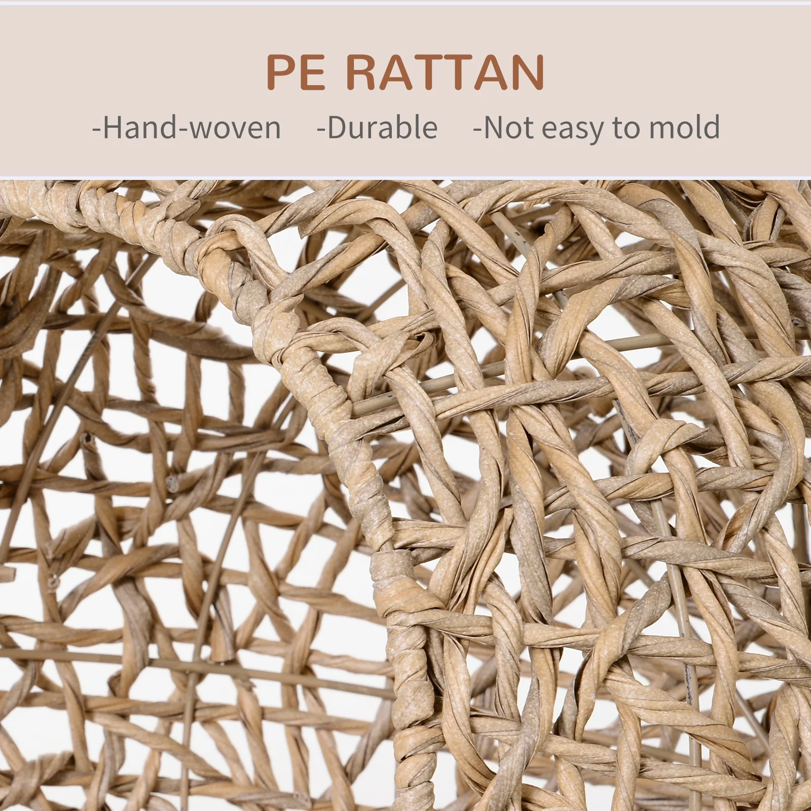 Odessey 39cm Dia Cat Bed Light Brown by Pawhut - Image 4