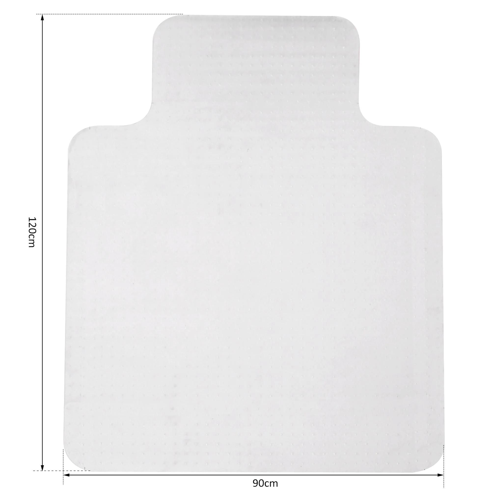 Office Carpet Protector Chair Mat High Impact Strength Clear Spike Non Slip Chairmat Frosted Lipped - Image 3