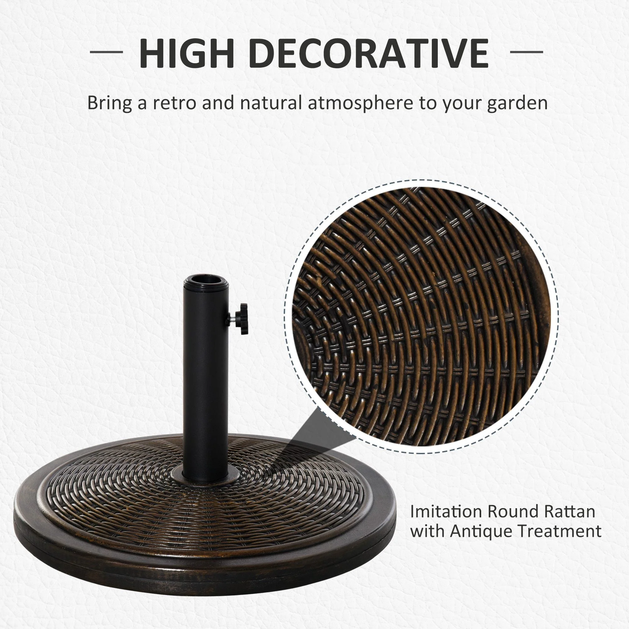Offset Patio Umbrella Cement Base Stand Cantilever Parasol Holder Weight - Image 3