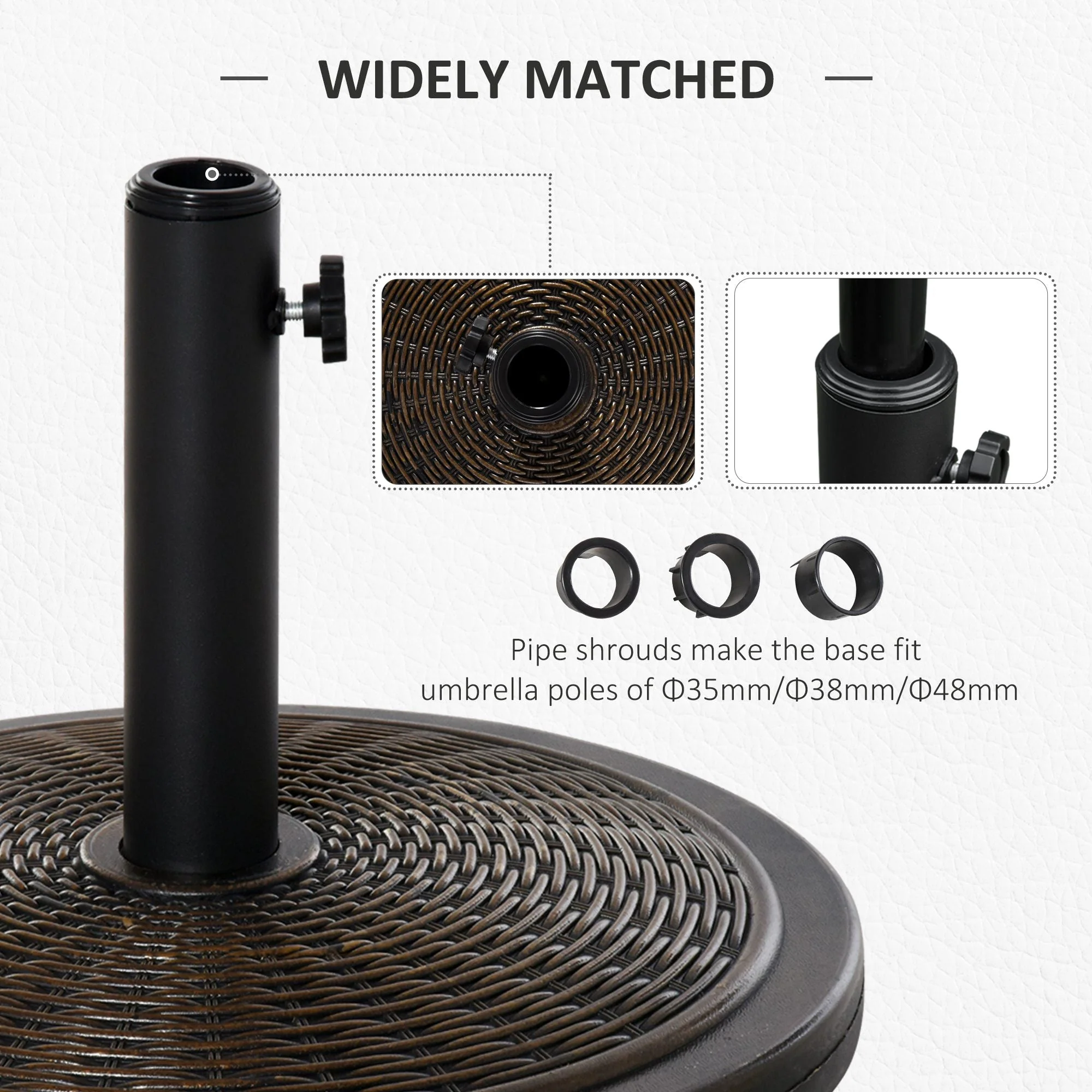 Offset Patio Umbrella Cement Base Stand Cantilever Parasol Holder Weight - Image 4