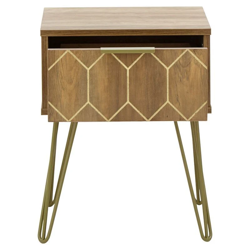 Orleans Side Table Natural 1 Drawer - Image 2