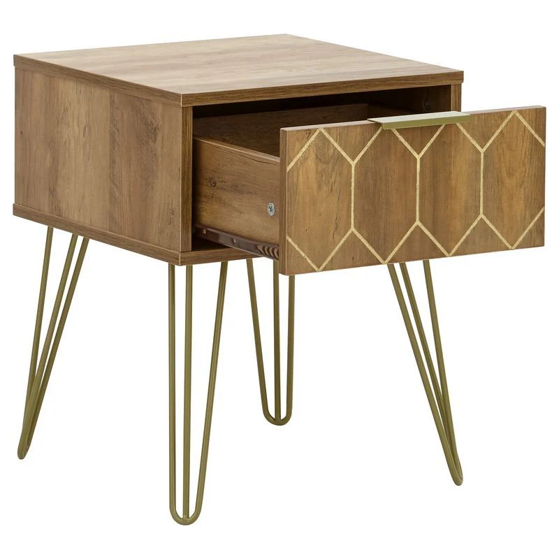 Orleans Side Table Natural 1 Drawer - Image 4