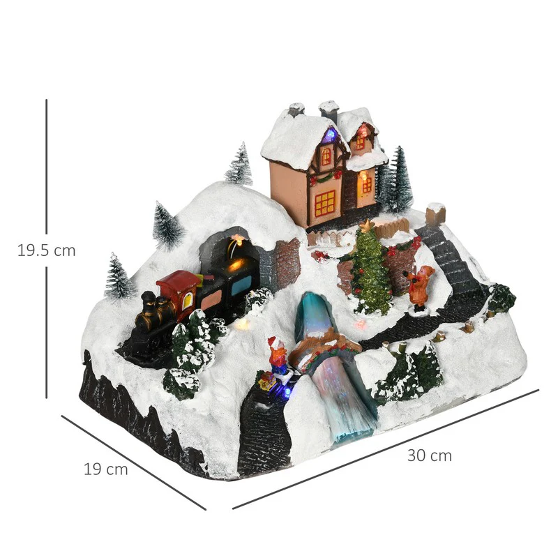 Ornament Miniature Christmas Scene Multicolour Indoor LED - 30cm - Image 3
