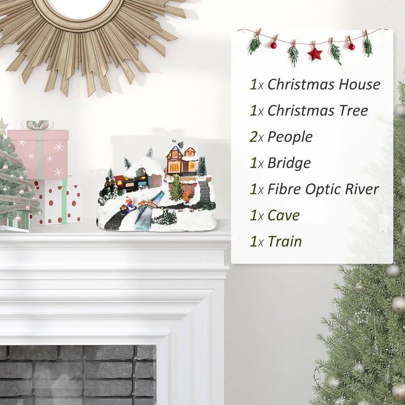 Ornament Miniature Christmas Scene Multicolour Indoor LED - 30cm - Image 4