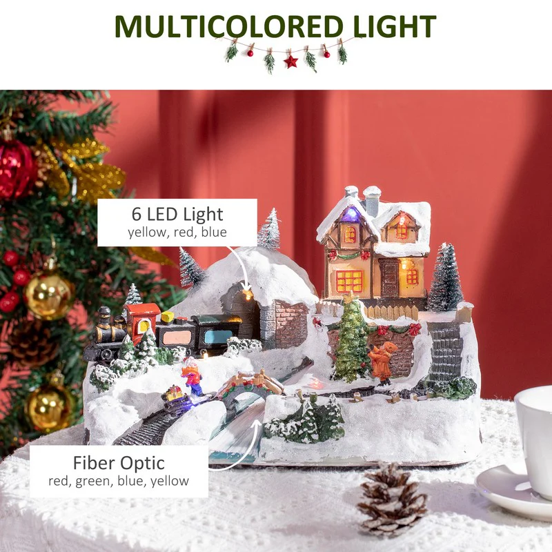 Ornament Miniature Christmas Scene Multicolour Indoor LED - 30cm - Image 5
